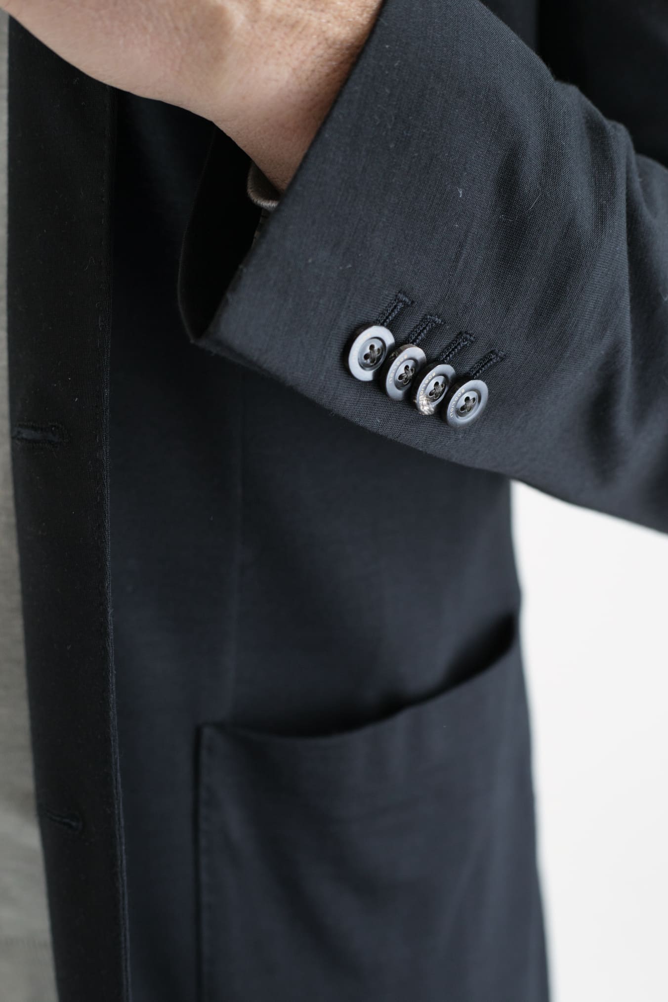 BOGLIOLI Giacca Jersey di Lana Nera - Guarino Store