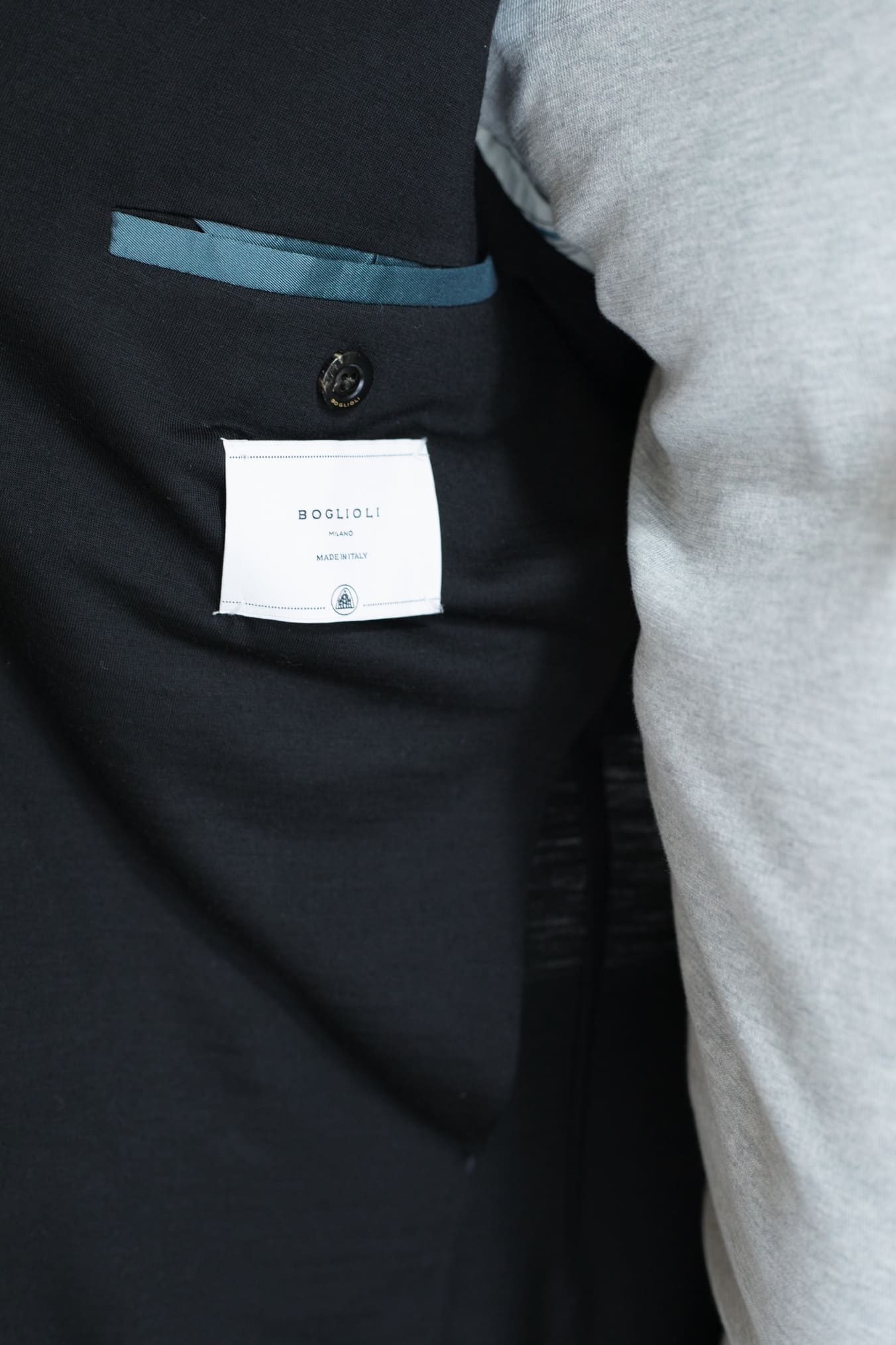 BOGLIOLI Giacca Jersey di Lana Nera - Guarino Store