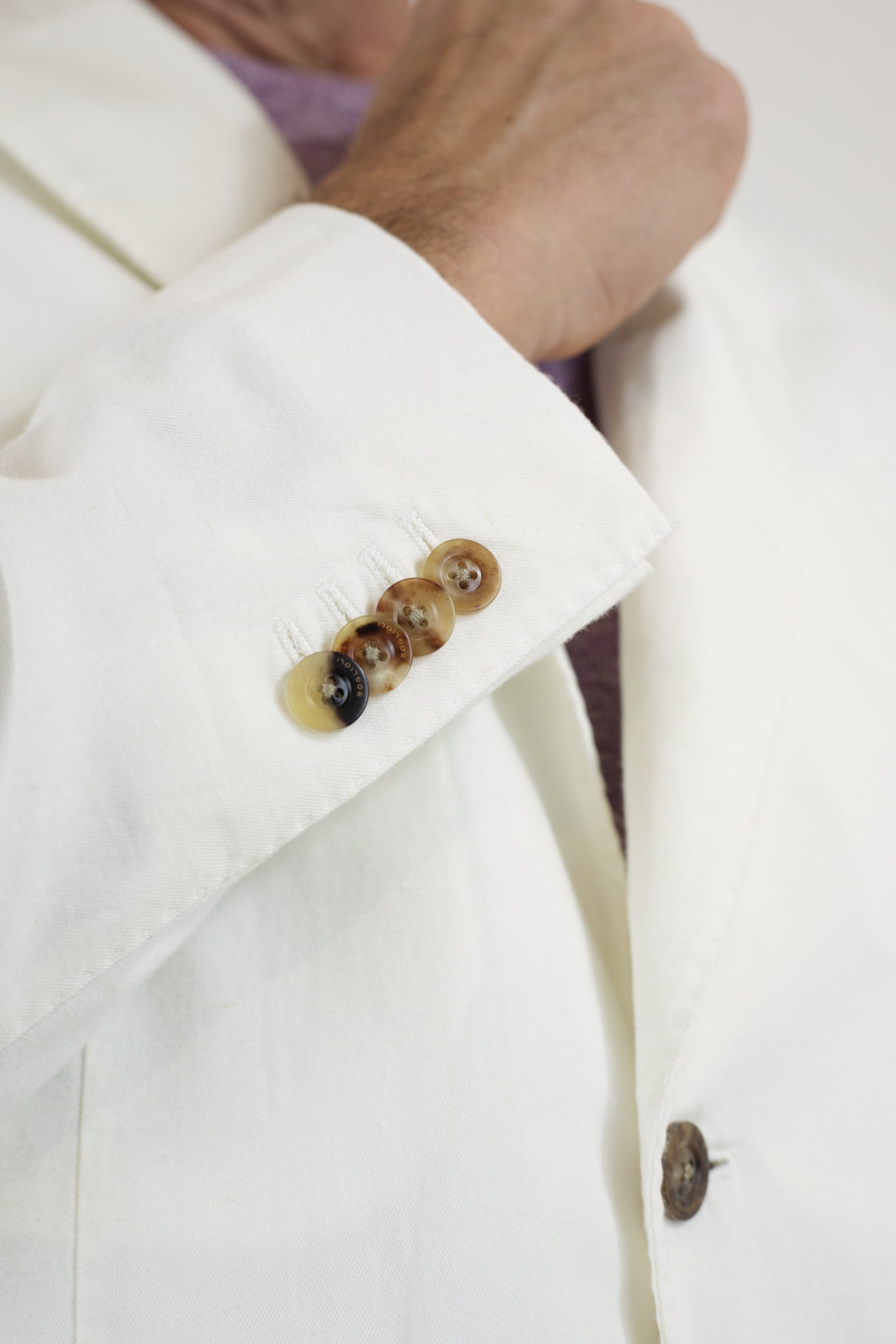 BOGLIOLI Giacca K-Jacket in Cotone e Lino Bianco - Guarino Store