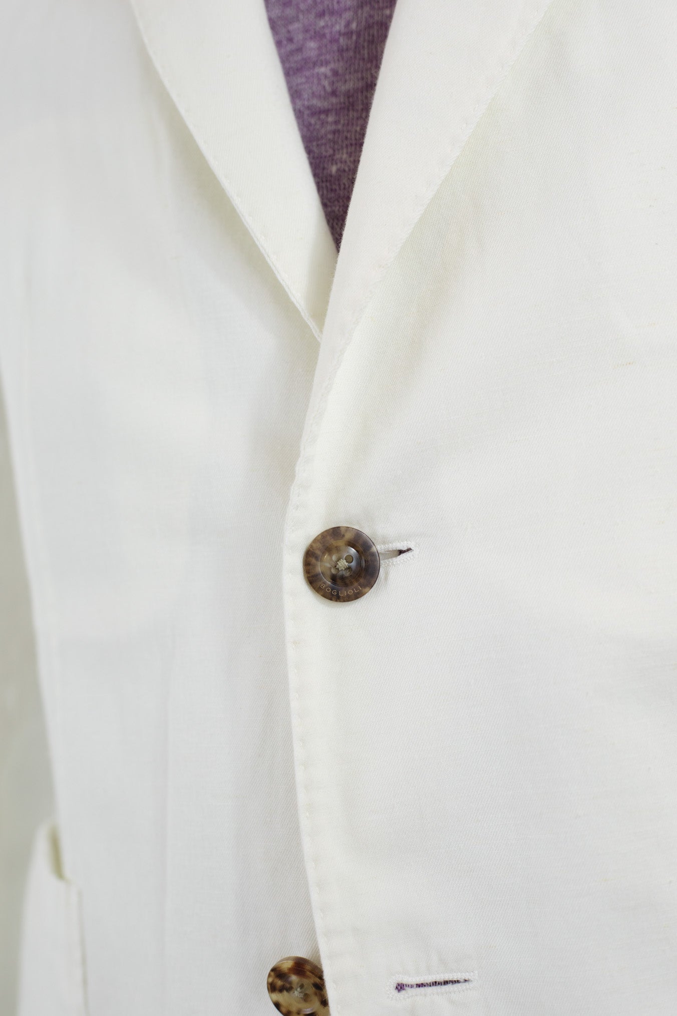 BOGLIOLI Giacca K-Jacket in Cotone e Lino Bianco - Guarino Store