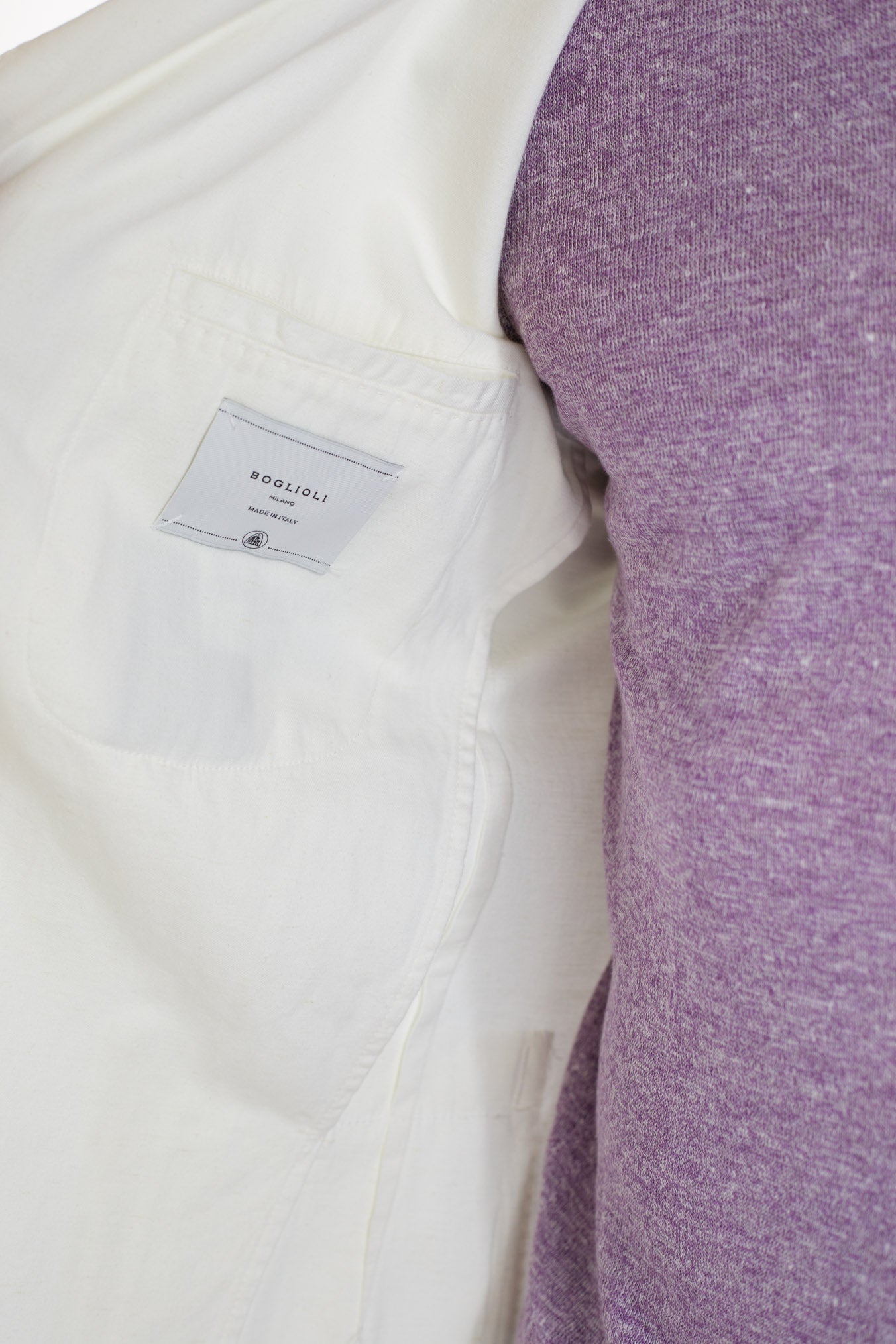 BOGLIOLI Giacca K-Jacket in Cotone e Lino Bianco - Guarino Store