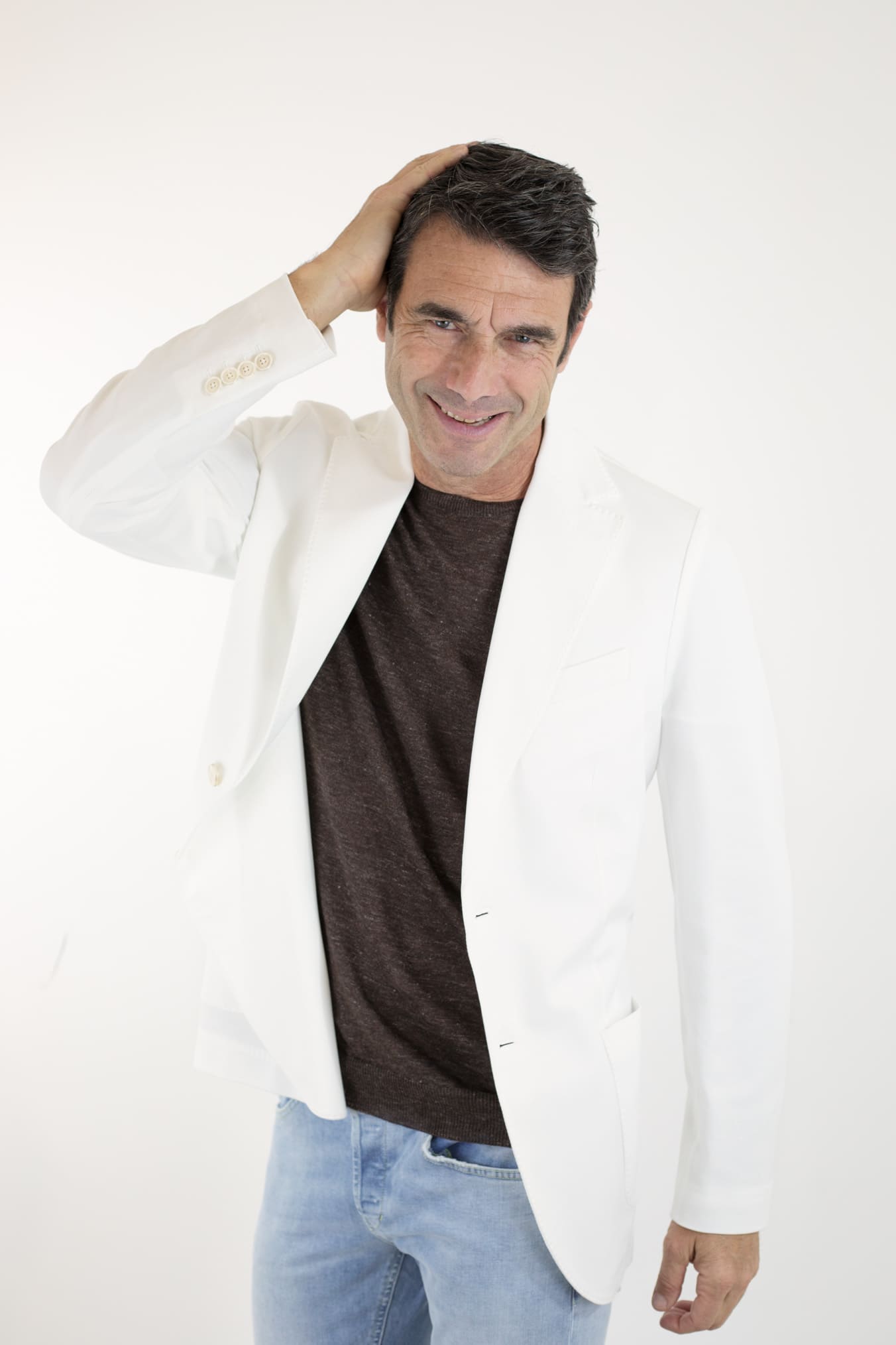 Giacca Jersey Cotone Piquet Bianco CIRCOLO 1901