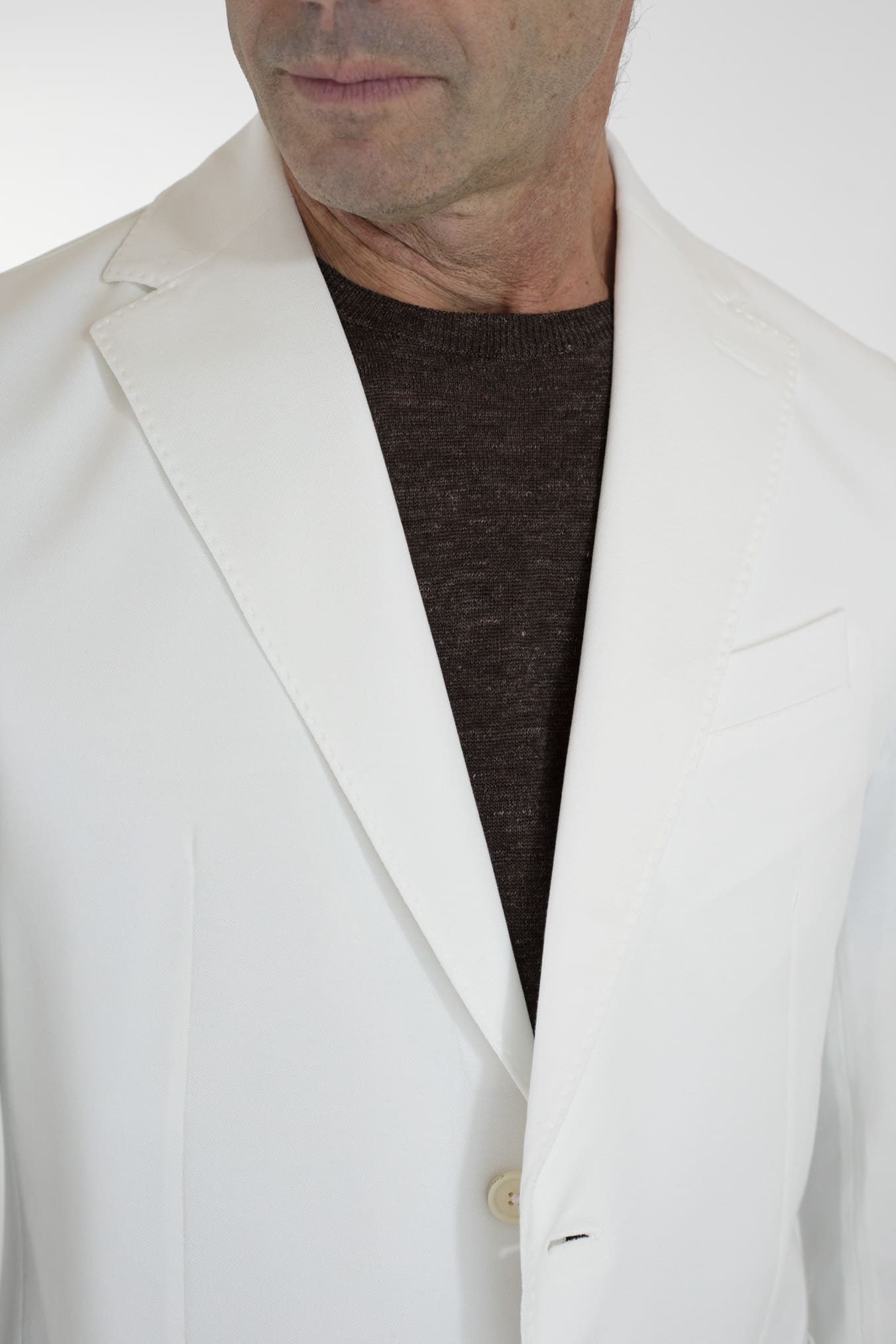 Giacca Jersey Cotone Piquet Bianco CIRCOLO 1901