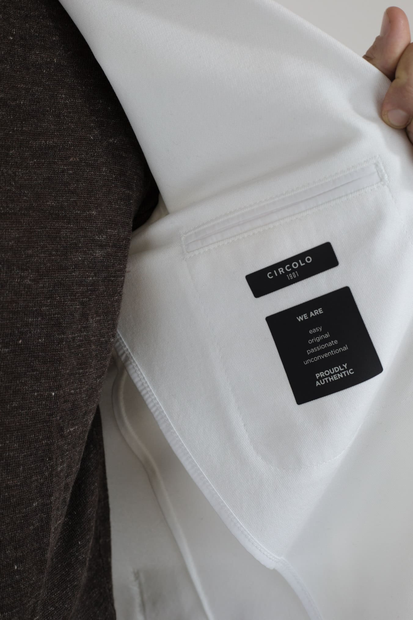 Giacca Jersey Cotone Piquet Bianco CIRCOLO 1901