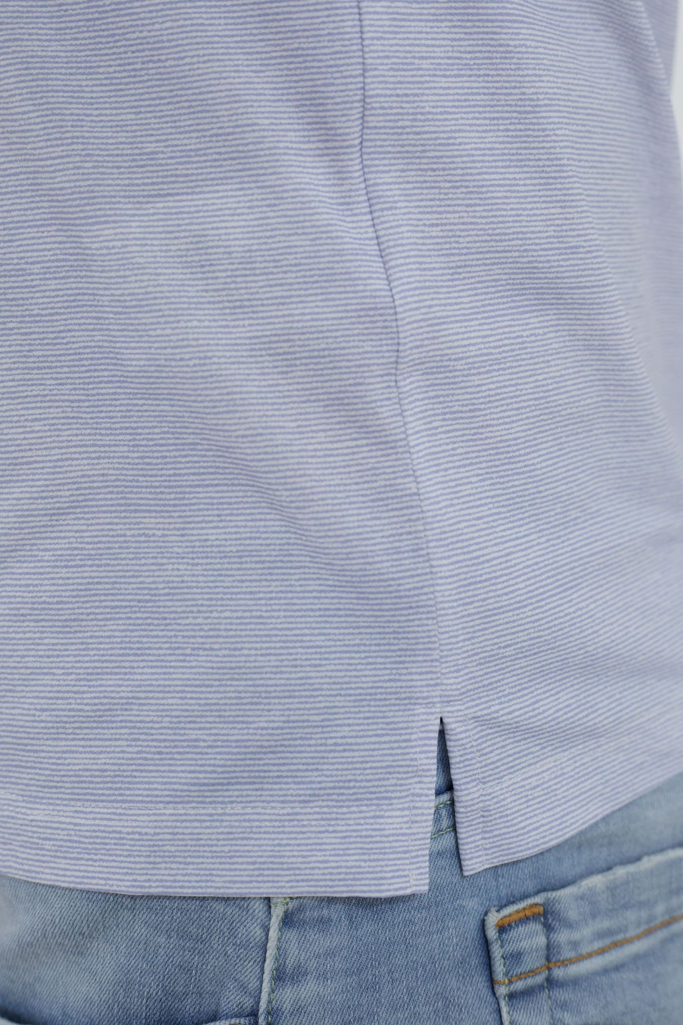 Polo Active ML Celeste Righine Orizzontali FFF