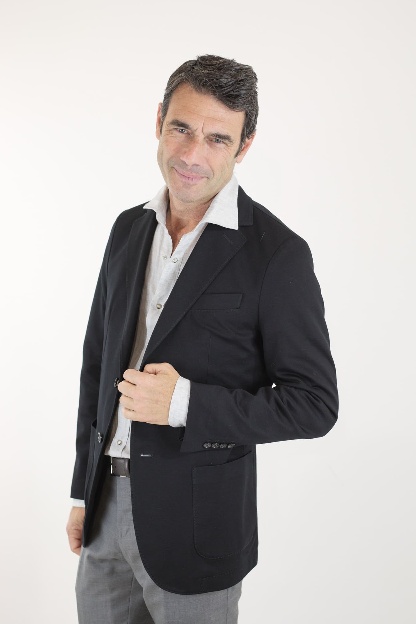 Giacca Jersey Cotone Piquet Nero CIRCOLO 1901