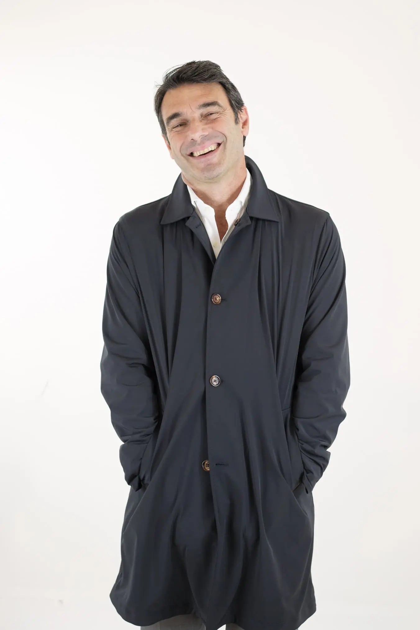 KIRED Soprabito Impermeabile Reversibile Nero KIRED