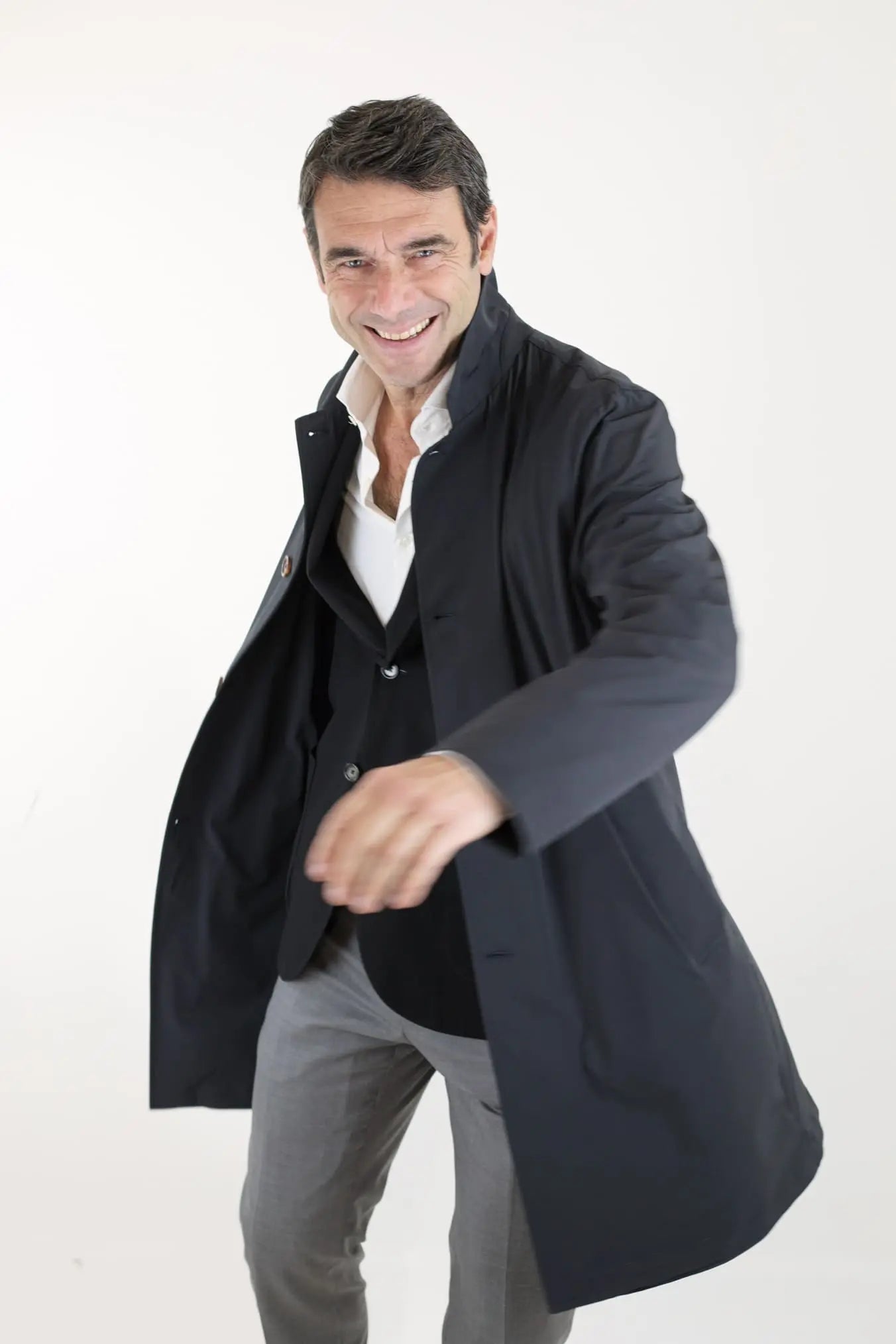 KIRED Soprabito Impermeabile Reversibile Nero KIRED