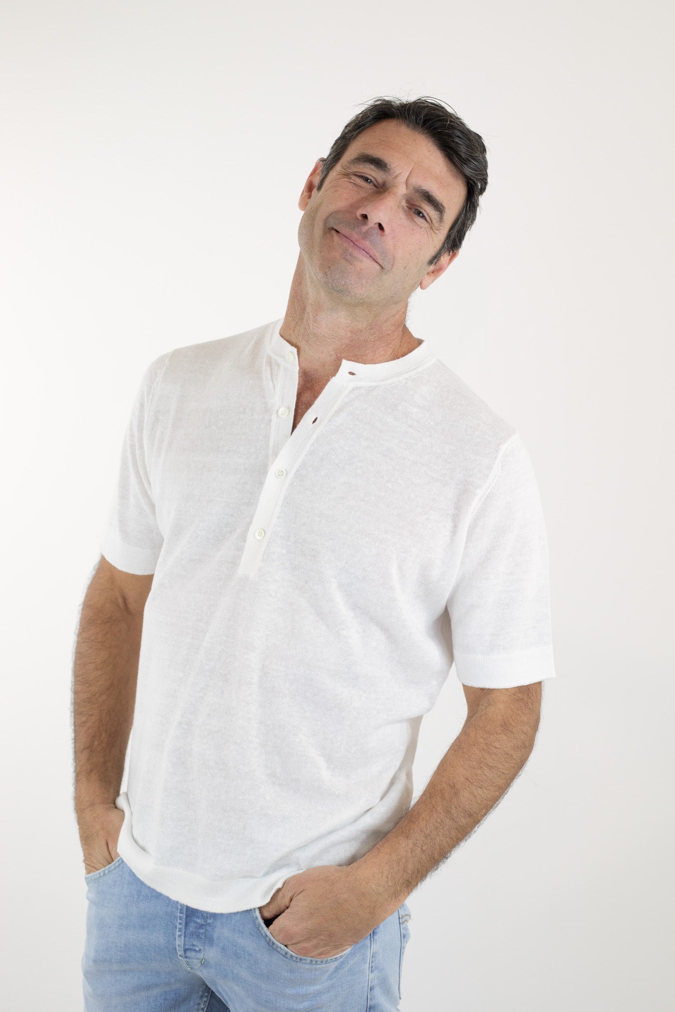 GUARINO Maglia MM Serafino Bianca - Guarino Store