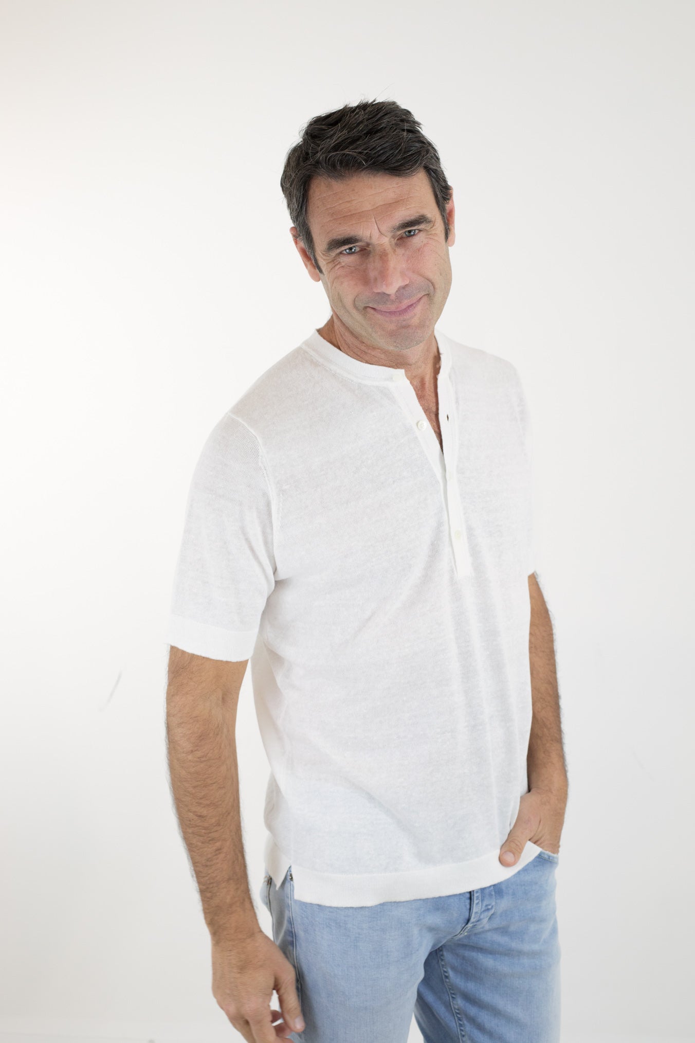 GUARINO Maglia MM Serafino Bianca - Guarino Store