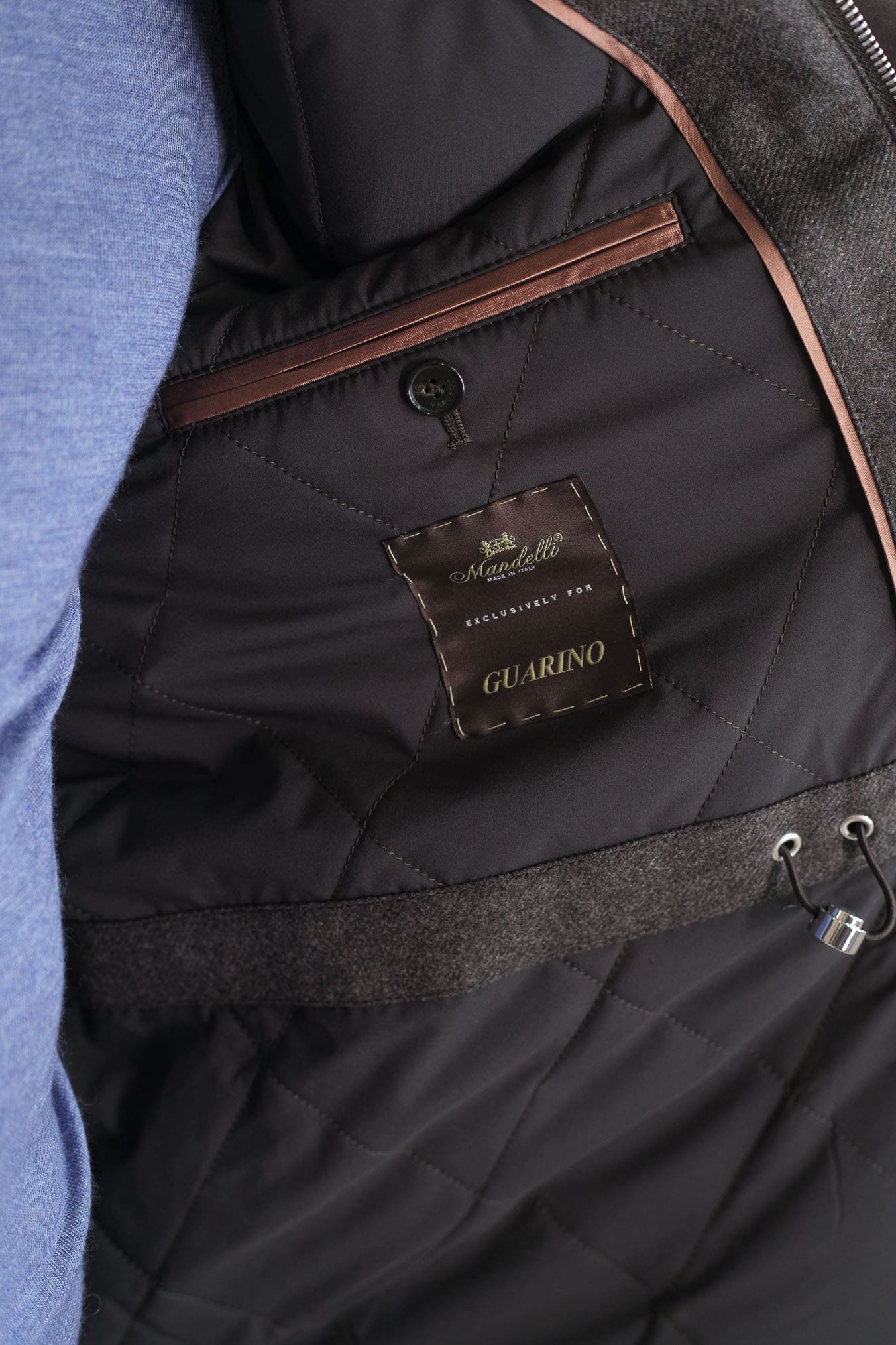 MANDELLI Field Jacket Lana Cashmere Testa Moro