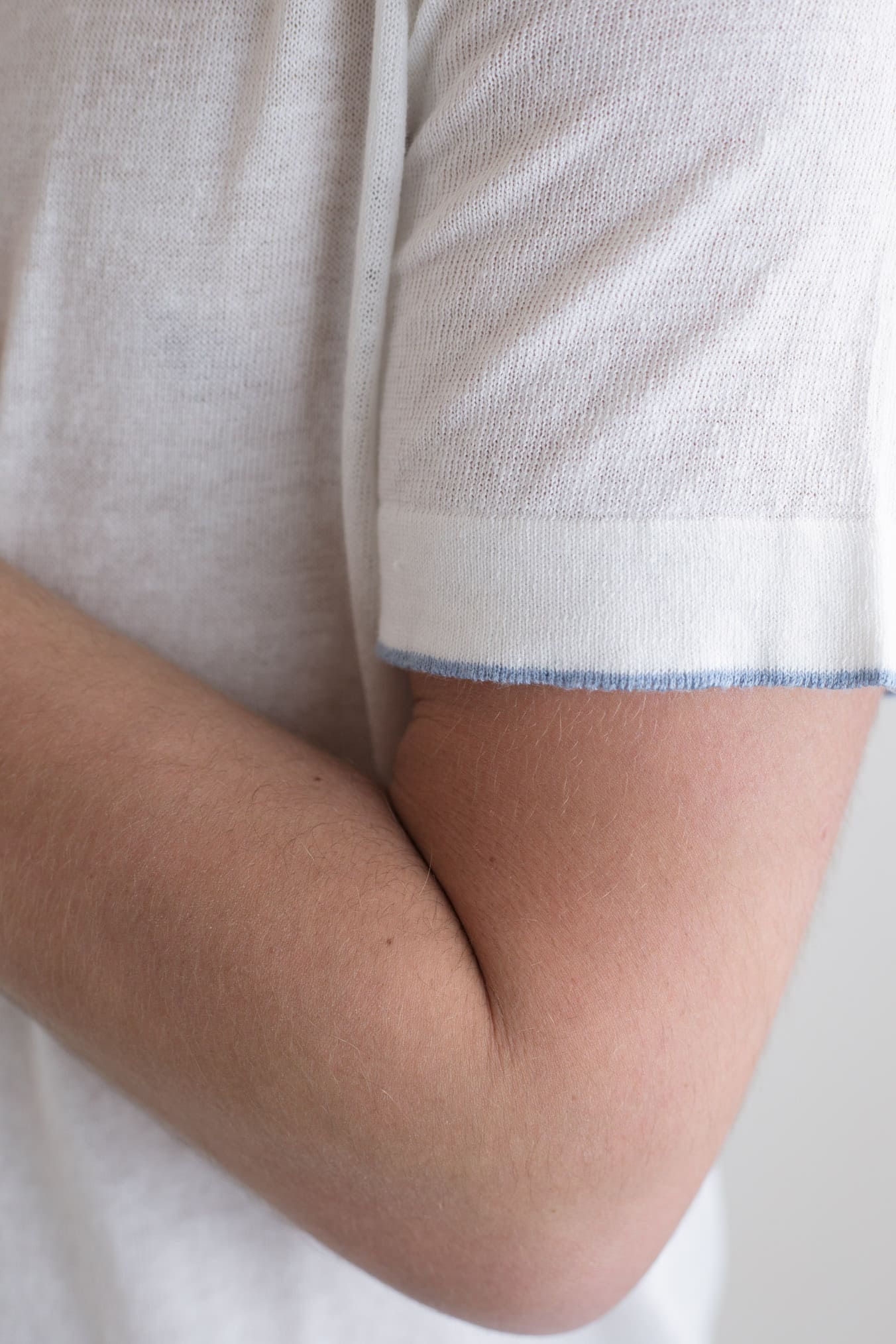 GUARINO Polo MM Lino e Cotone Bianco - Guarino Store