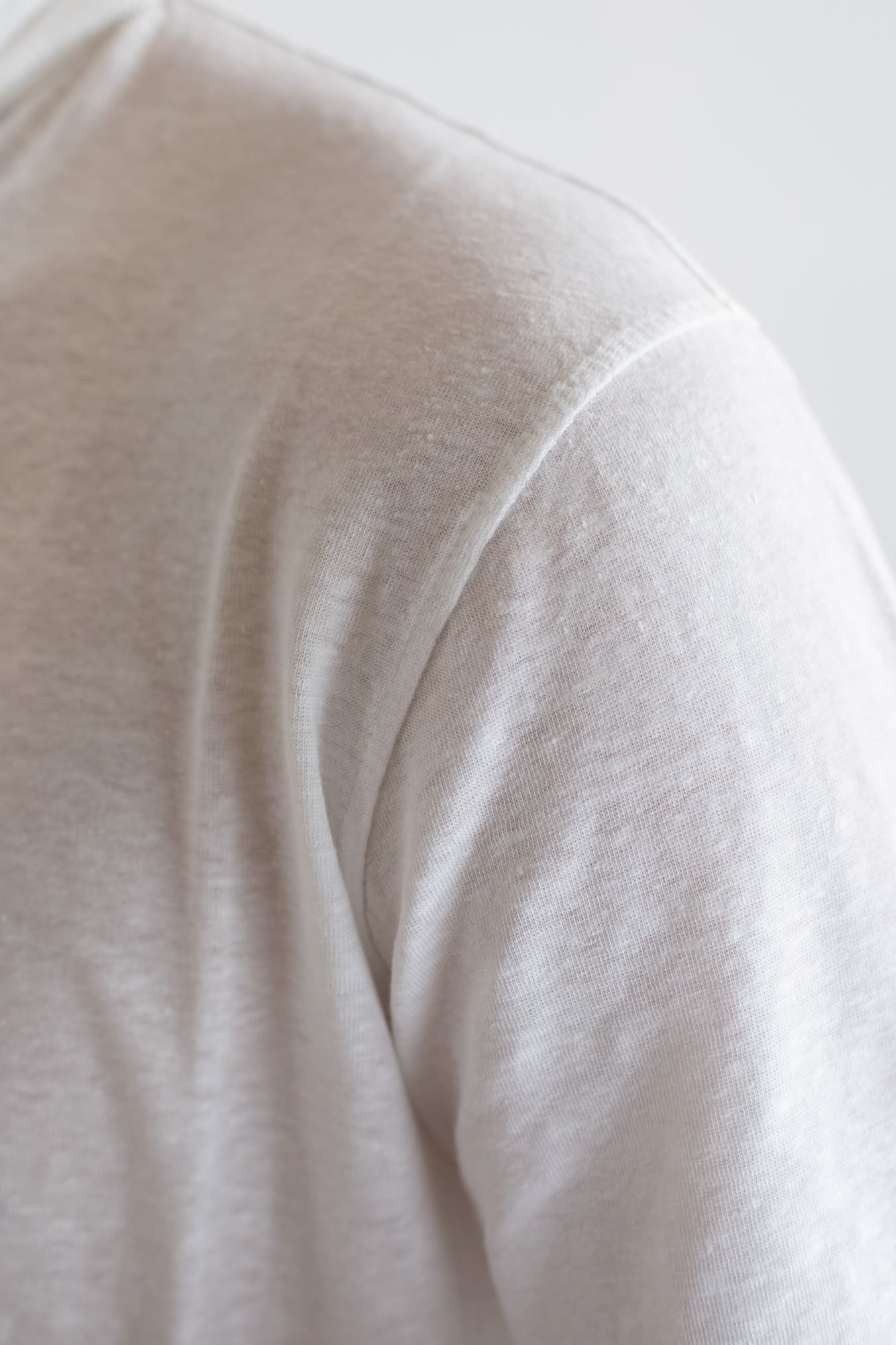 GUARINO Polo Coreana MC Jersey Lino Bianco - Guarino Store