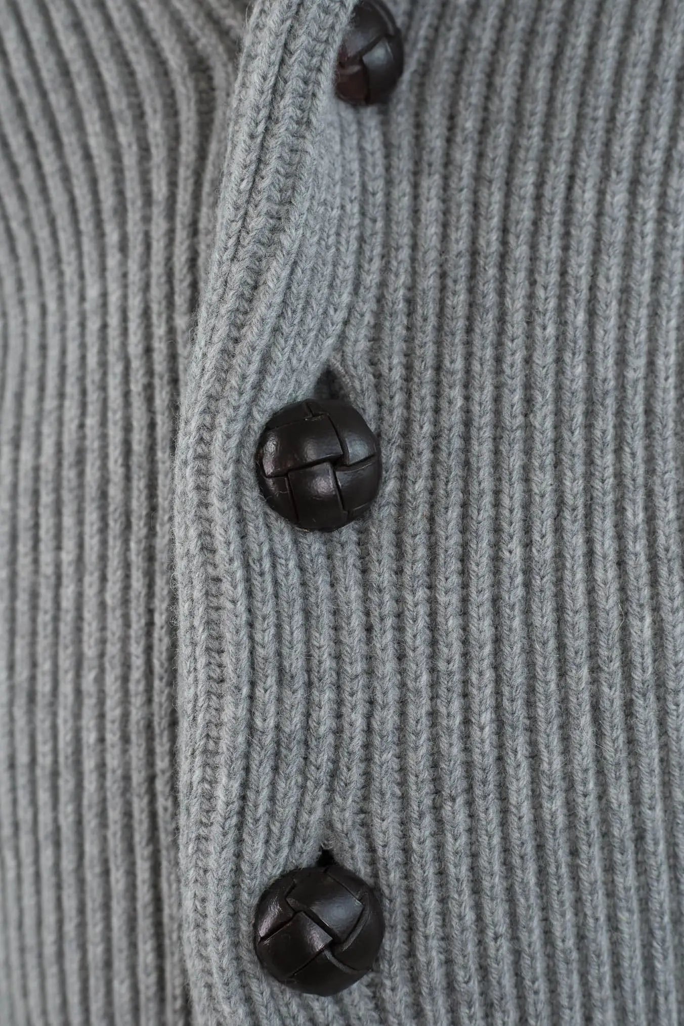 Cardigan Lana e Cashmere Grigio Chiaro MC GEORGE OF SCOTLAND