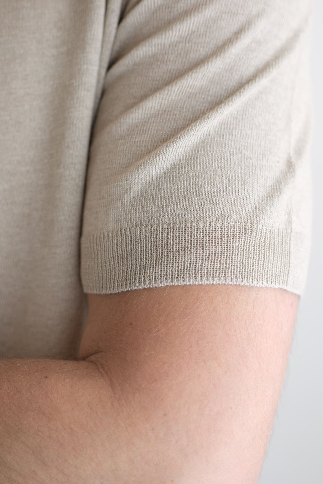 GUARINO Girocollo MM Cotone Lino Cashmere Beige - Guarino Store