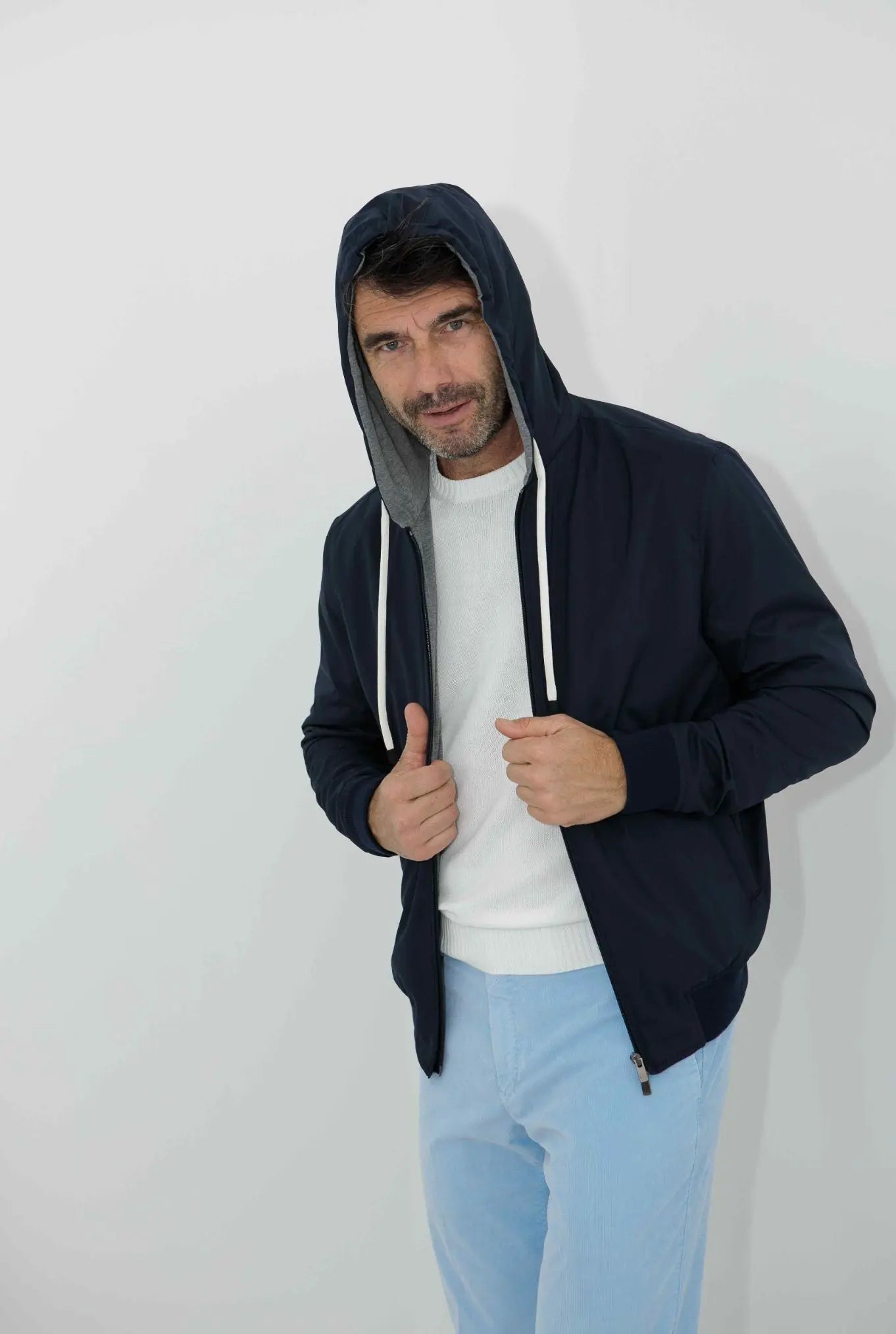 Giubbino Olmetex con Cappuccio Blu - Guarino Store