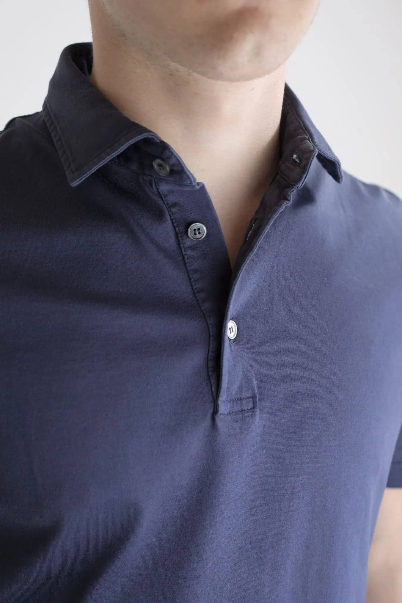 FEDELI Polo "Zero" MM Jersey Cotone Navy