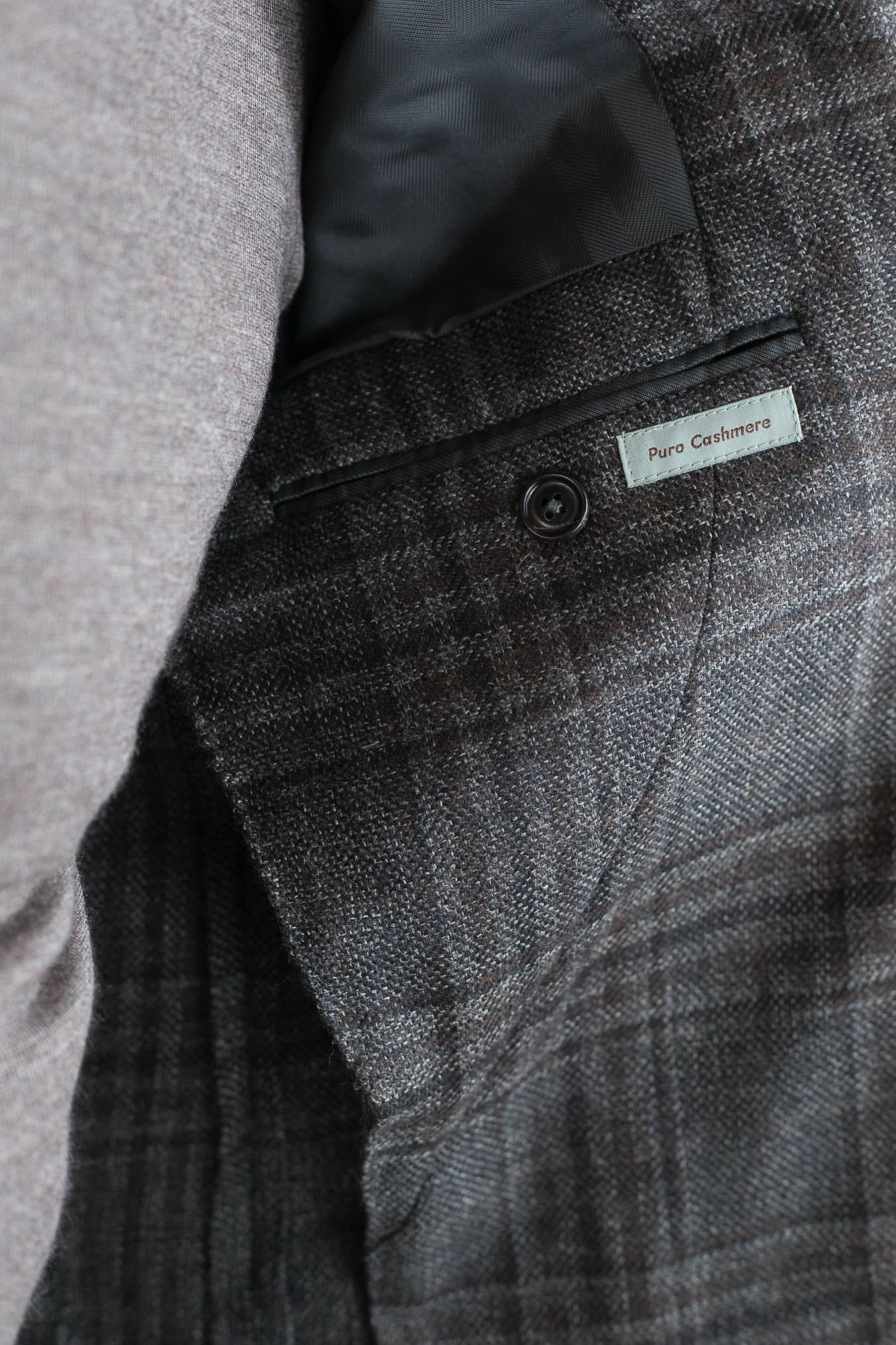 Giacca Check in Cashmere Marrone CANALI