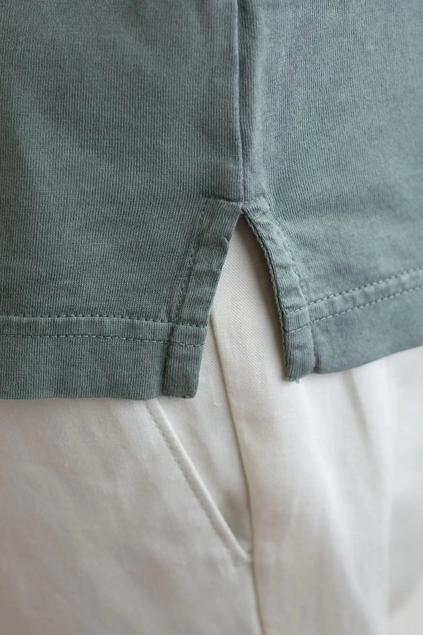 FEDELI Polo MM Cotone Organico Giza Frosted Verde - Guarino Store