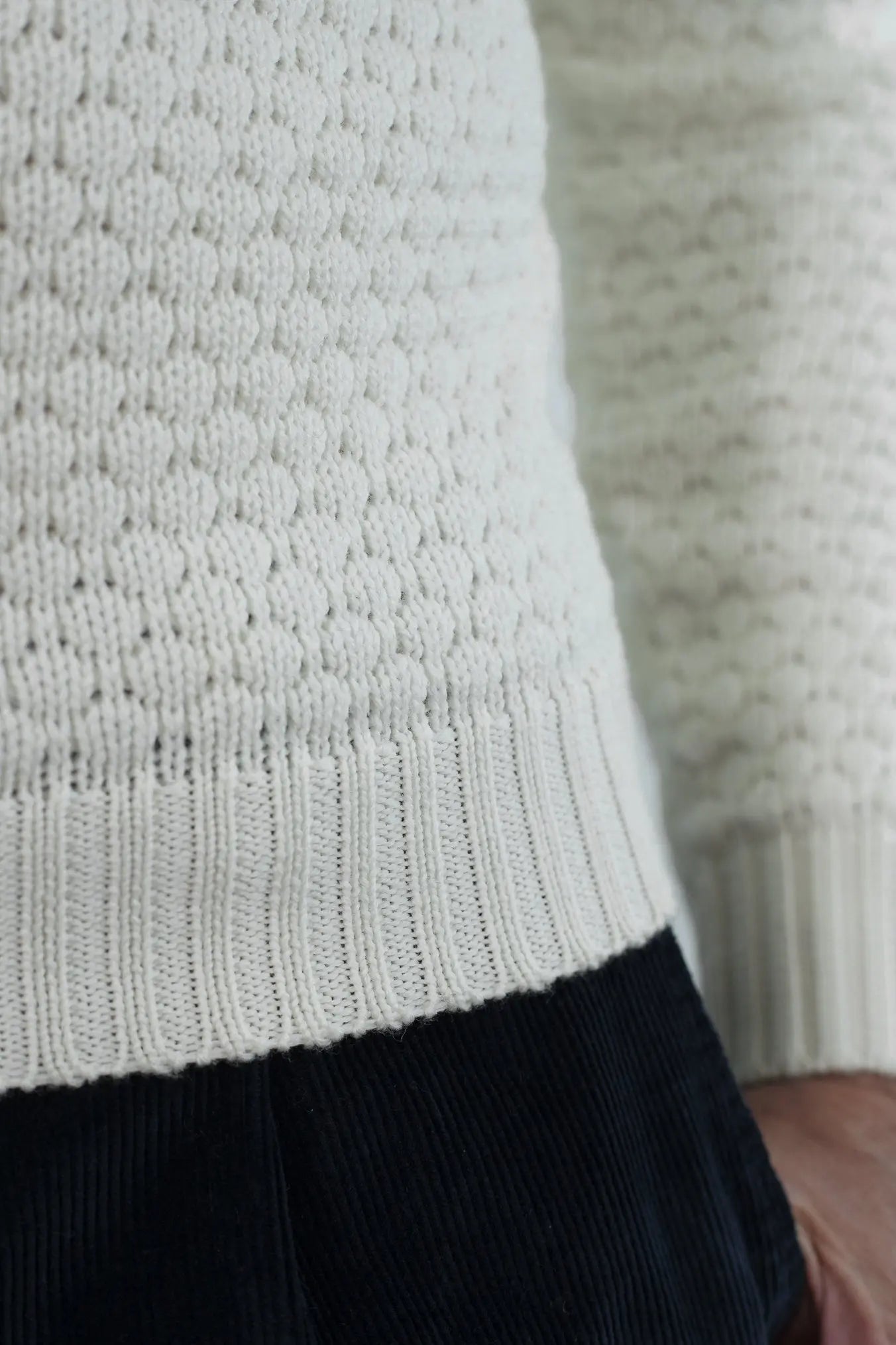 Dolcevita "Hubbel" Nido D'Ape Merinos Bianco RAKKI'