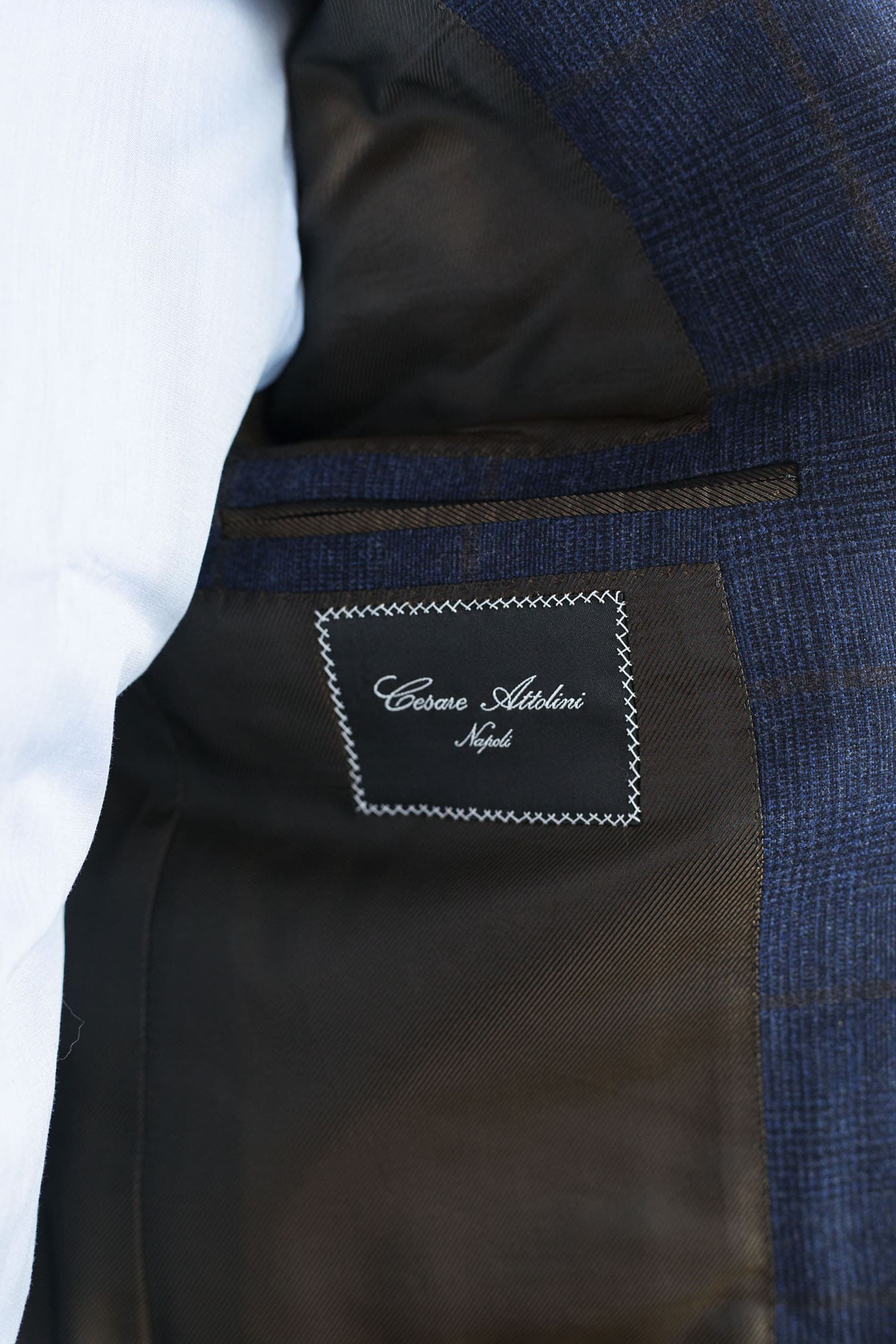 CESARE ATTOLINI Abito Principe di Galles Blu