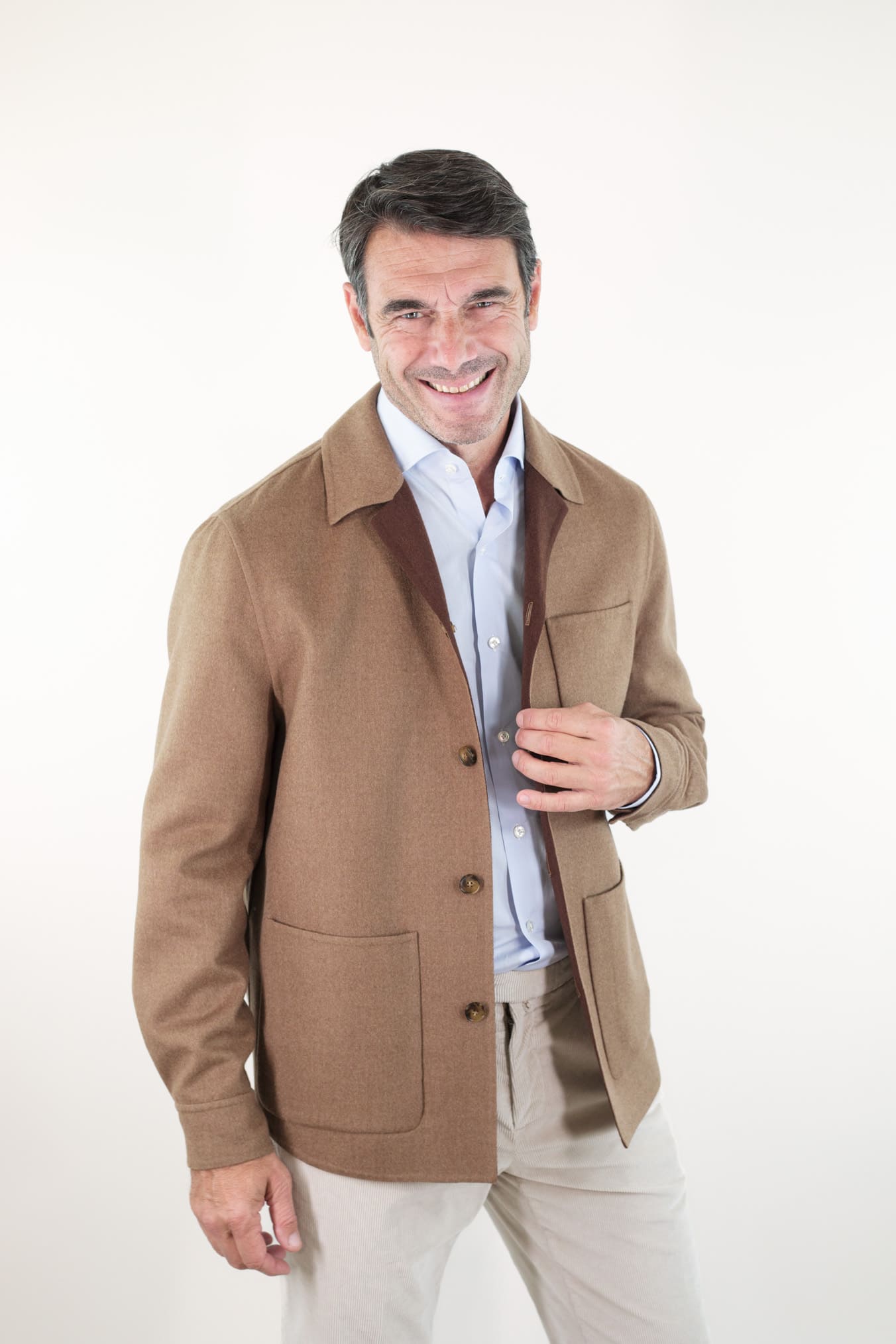 Overshirt Lana Double Tabacco CANALI