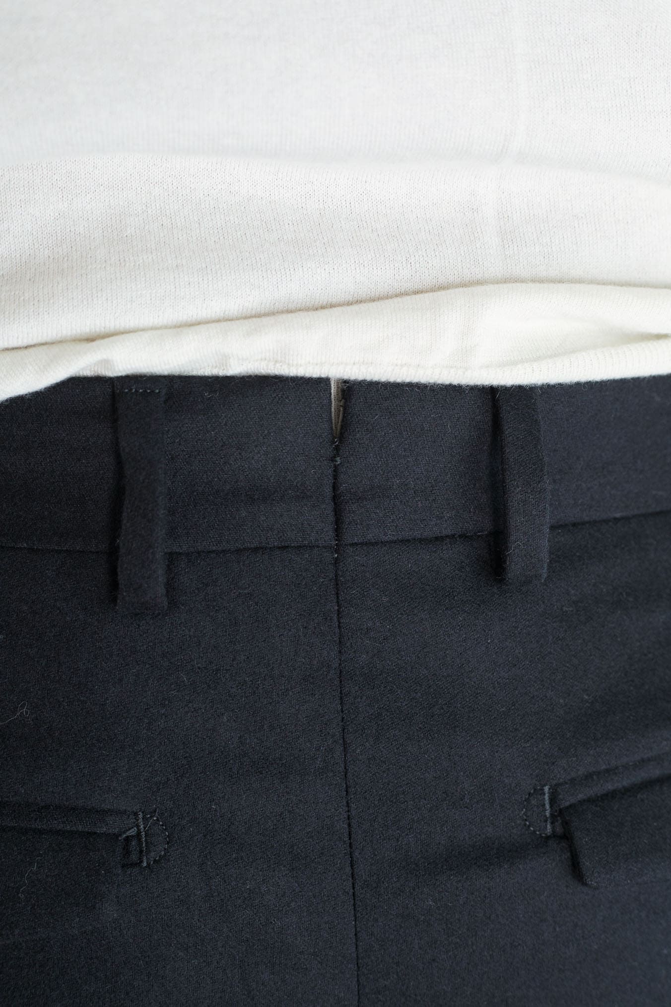 Pantaloni "Edge Rebel" Lana Cashmere Nero - Guarino Store