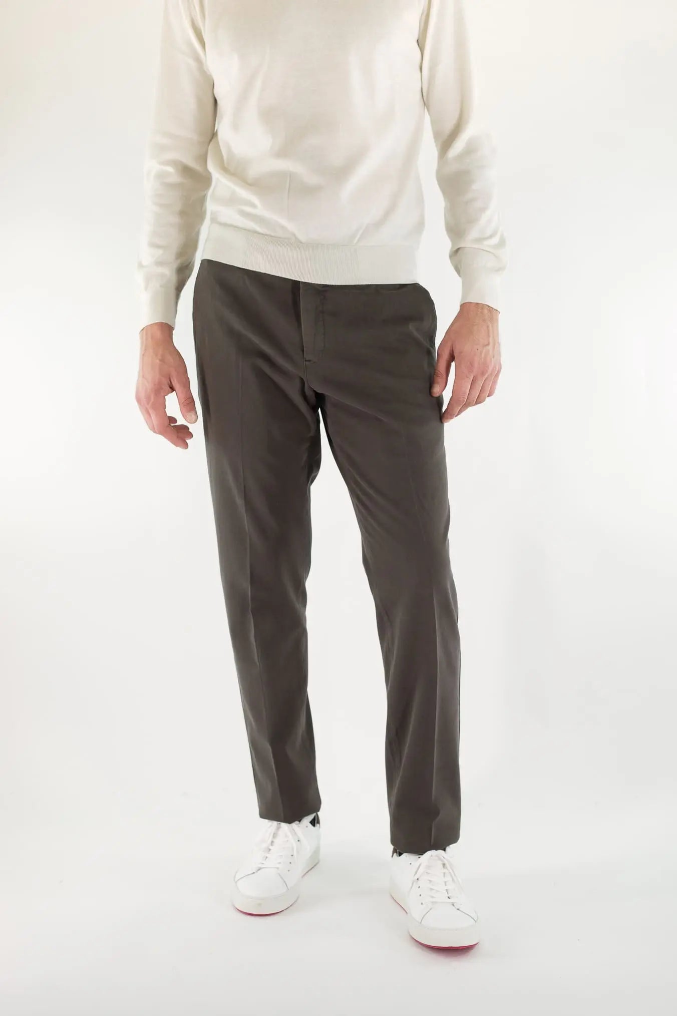 Pantaloni Cotone Cashmere Testa Moro PT