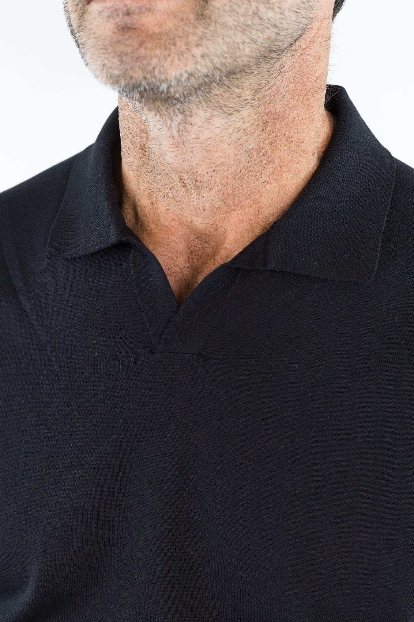 Polo Skipper Cotone Sea Island Nero