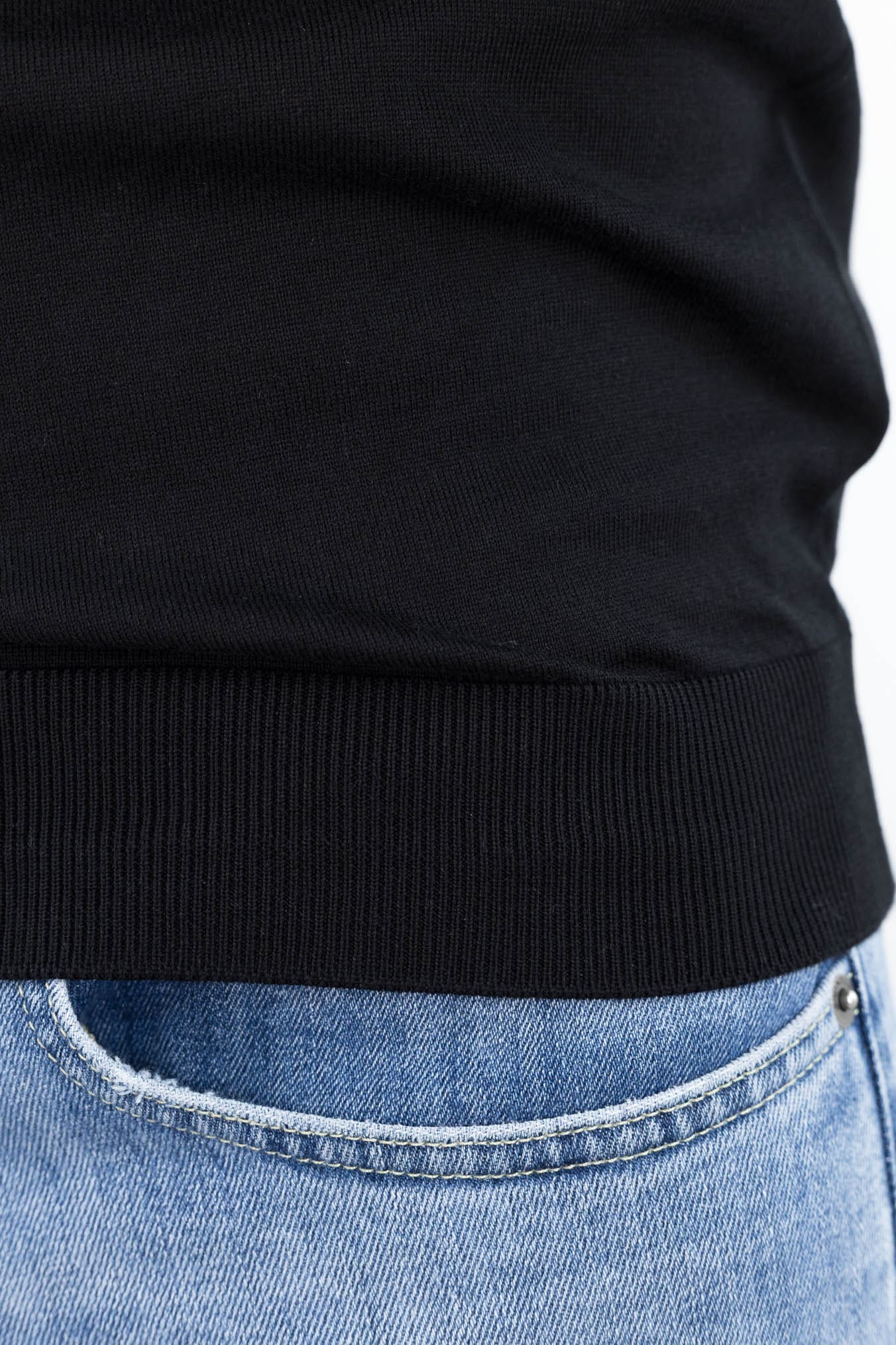 Polo Skipper Cotone Sea Island Nero