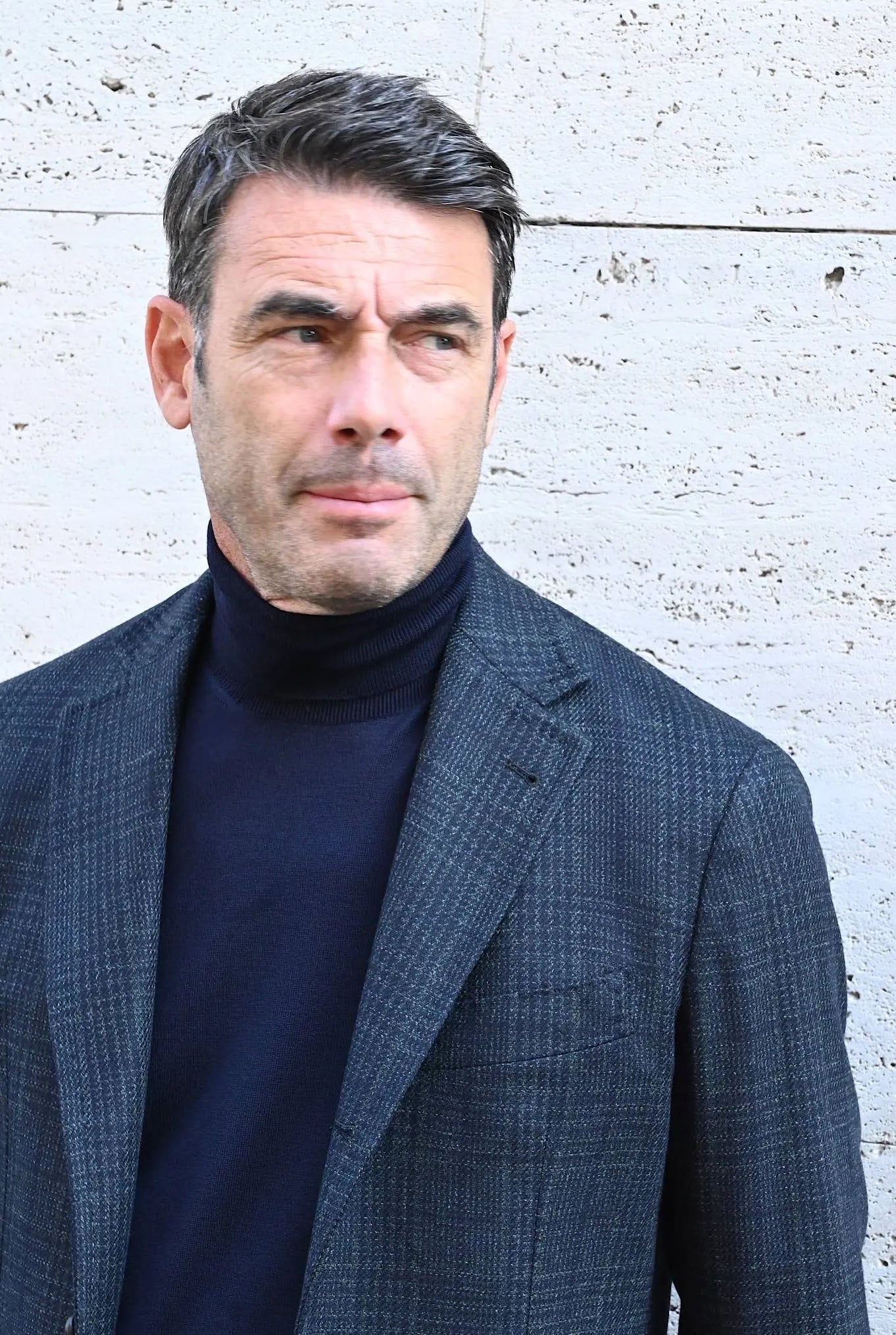 Giacca Galles Lana Seta Verde - Guarino Store