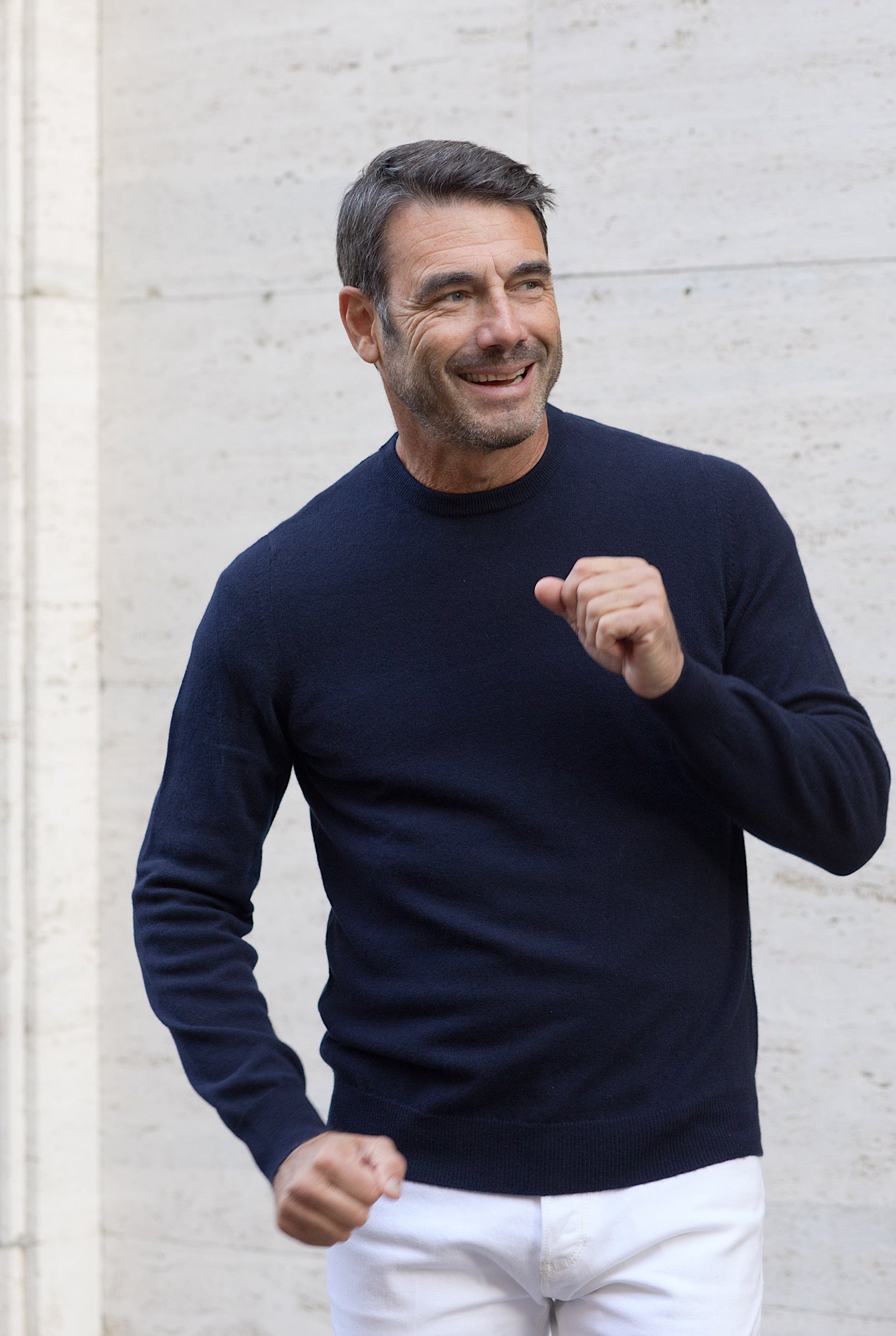 FEDELI Crewneck Argentina Cashmere Blue