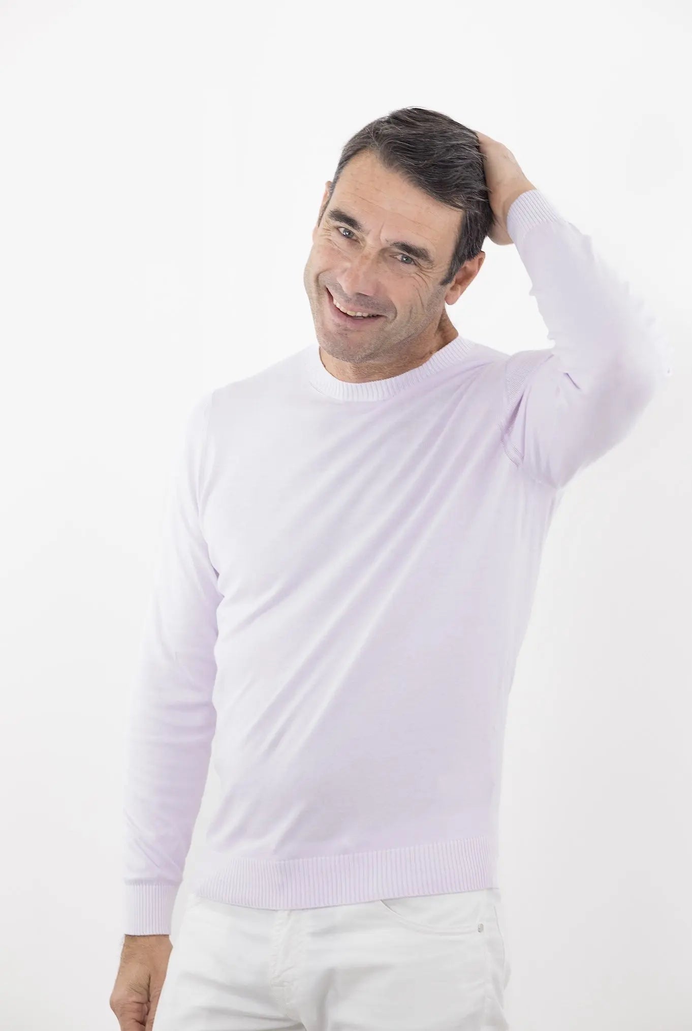MALO Girocollo Cotone Super Soft Lilla - Guarino Store