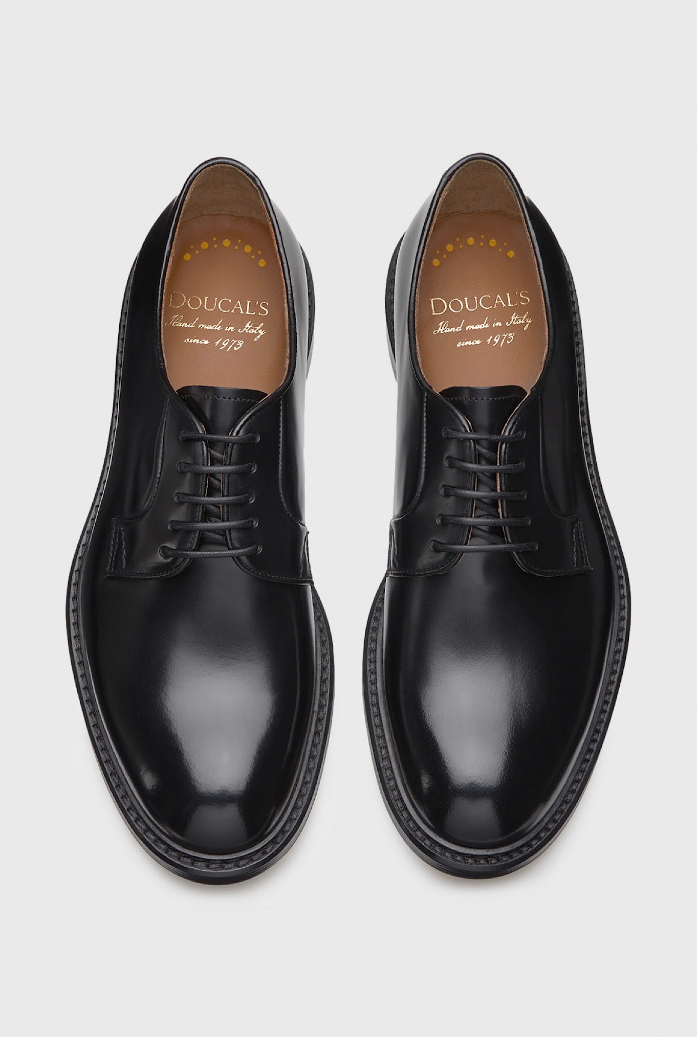 Stringate Derby Liscie Nere - Guarino Store