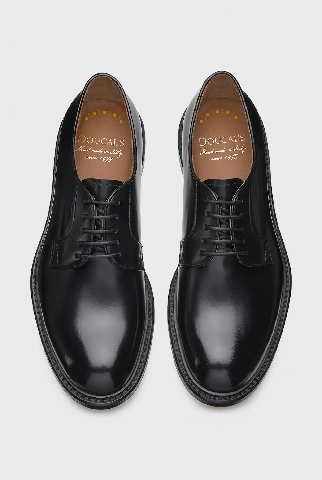 Stringate Derby Liscie Nere - Guarino Store