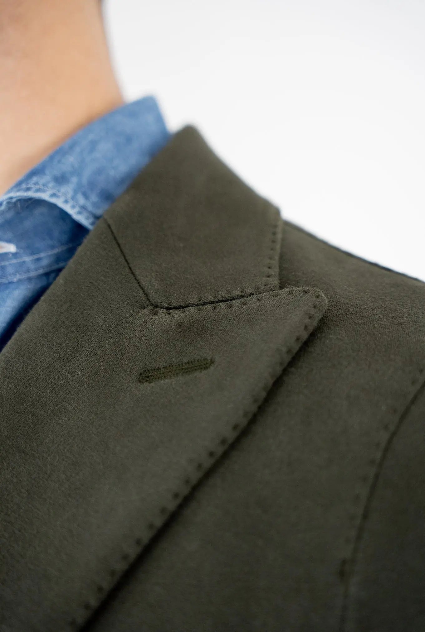 Giacca Felpa Doppiopetto a Lancia Cotone Verde - Guarino Store