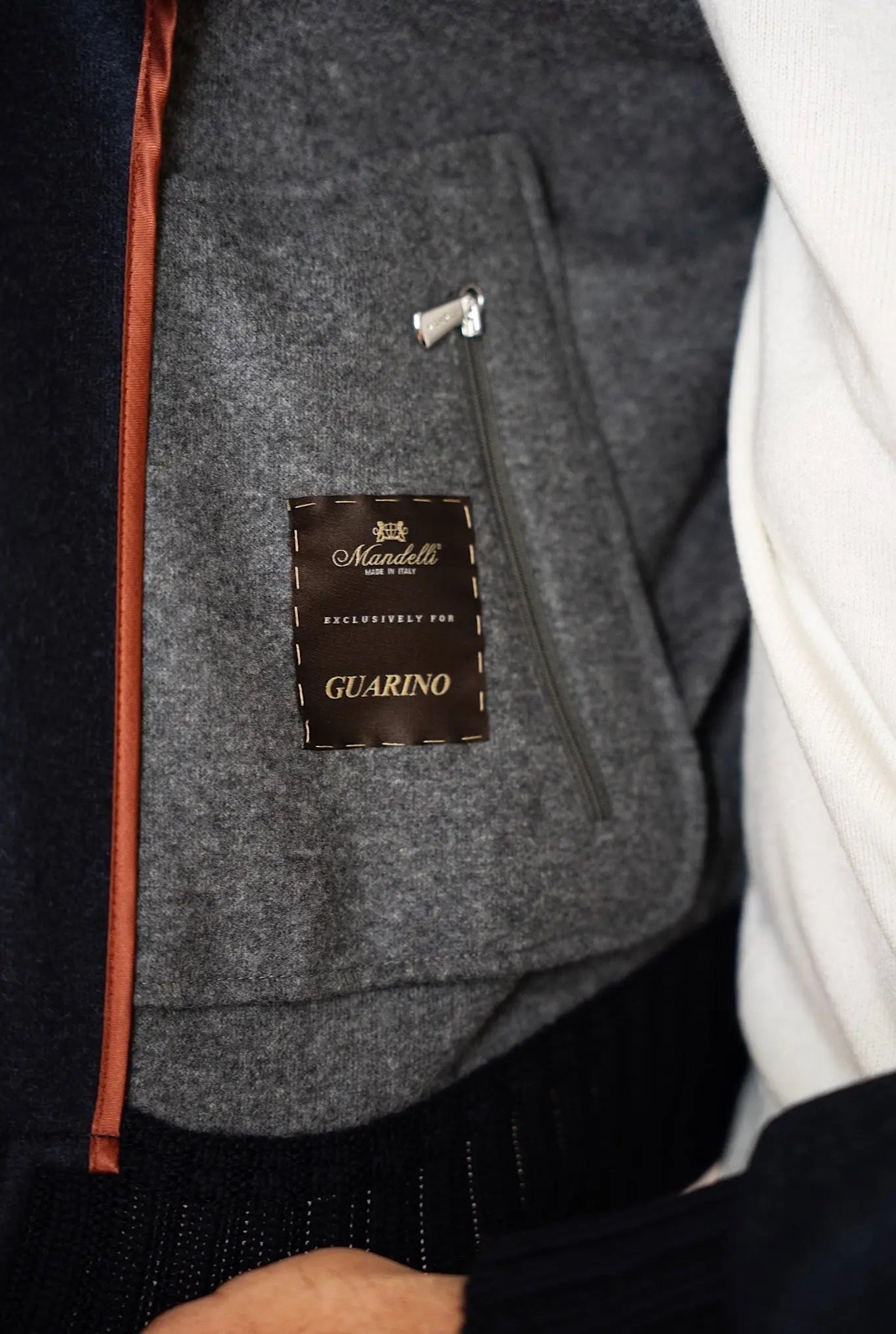 Giubbino in Jersey Cashmere Blu - Guarino Store