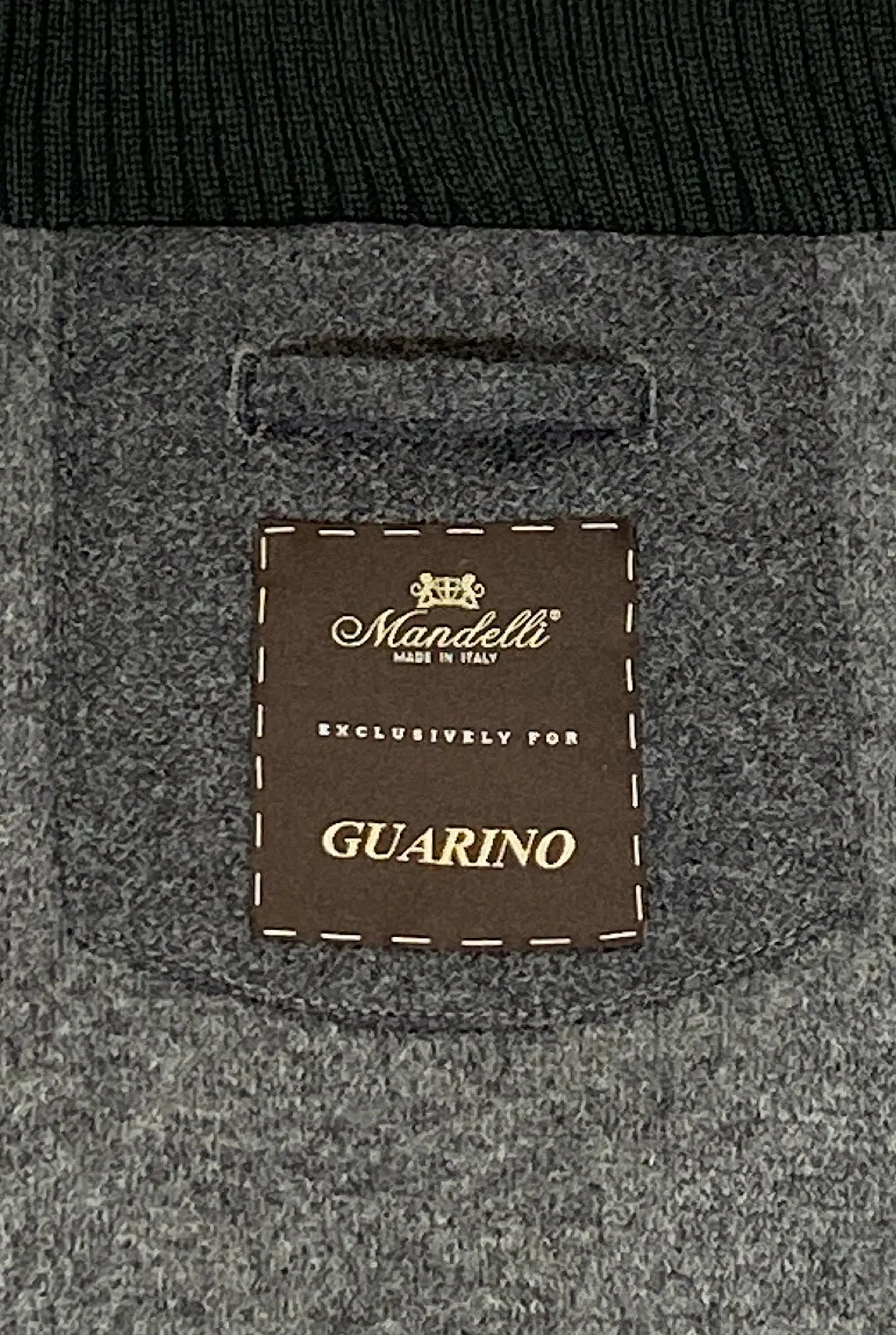 Giubbino in Nylon Airstop e Cashmere Verde - Guarino Store