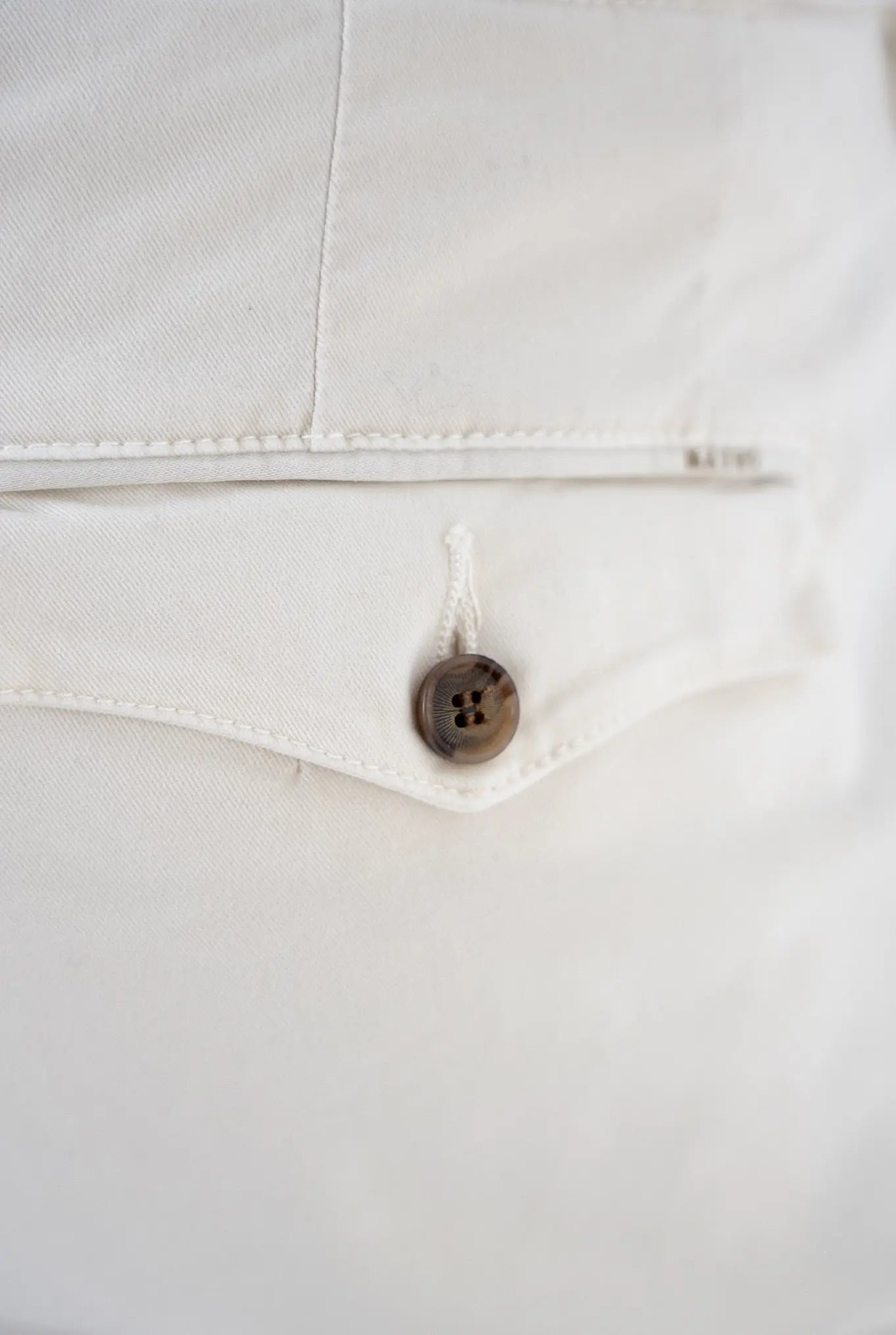 Pantaloni Fustagno Lavato Bianco Panna - Guarino Store