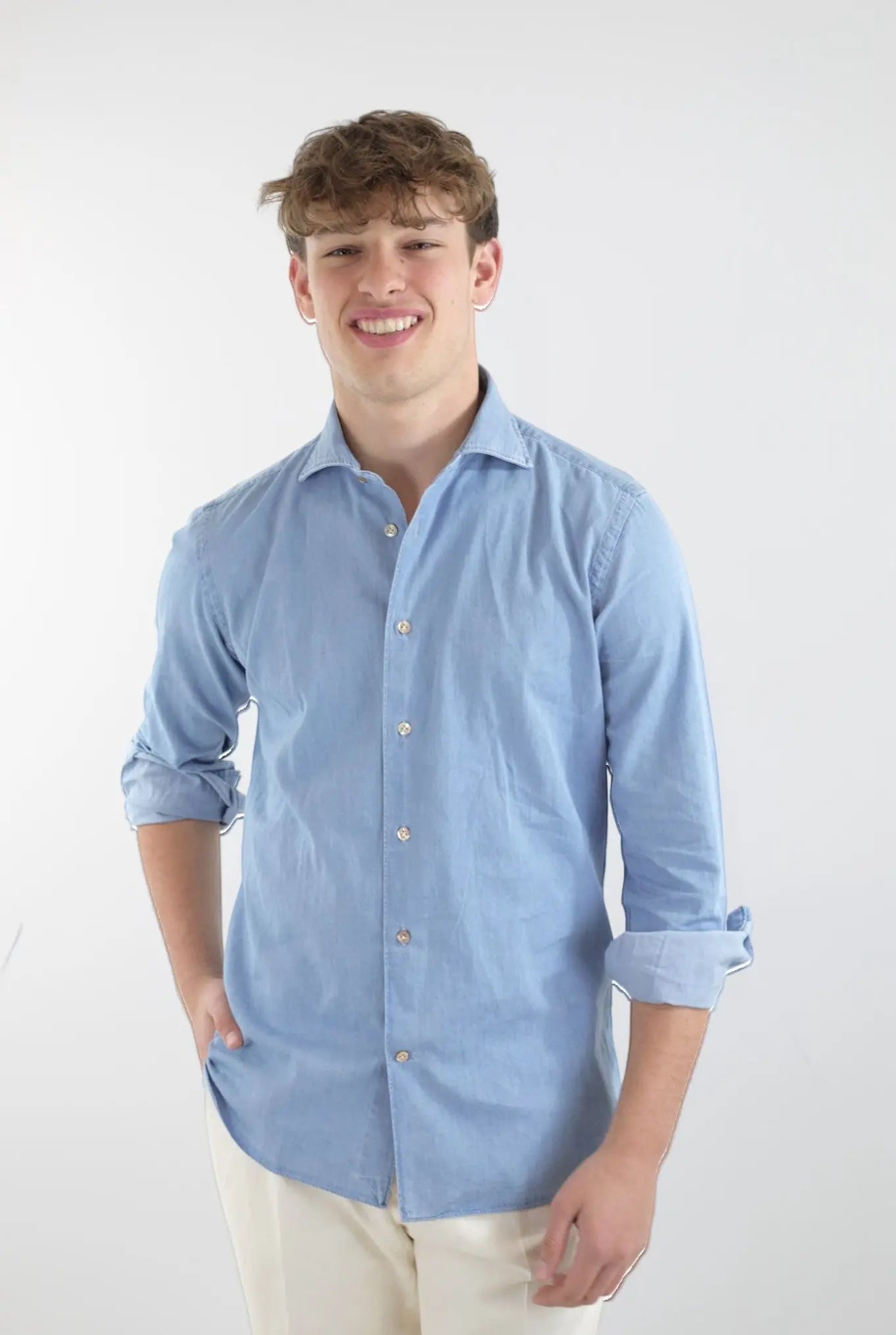 Camicia Denim Chiaro - Guarino Store