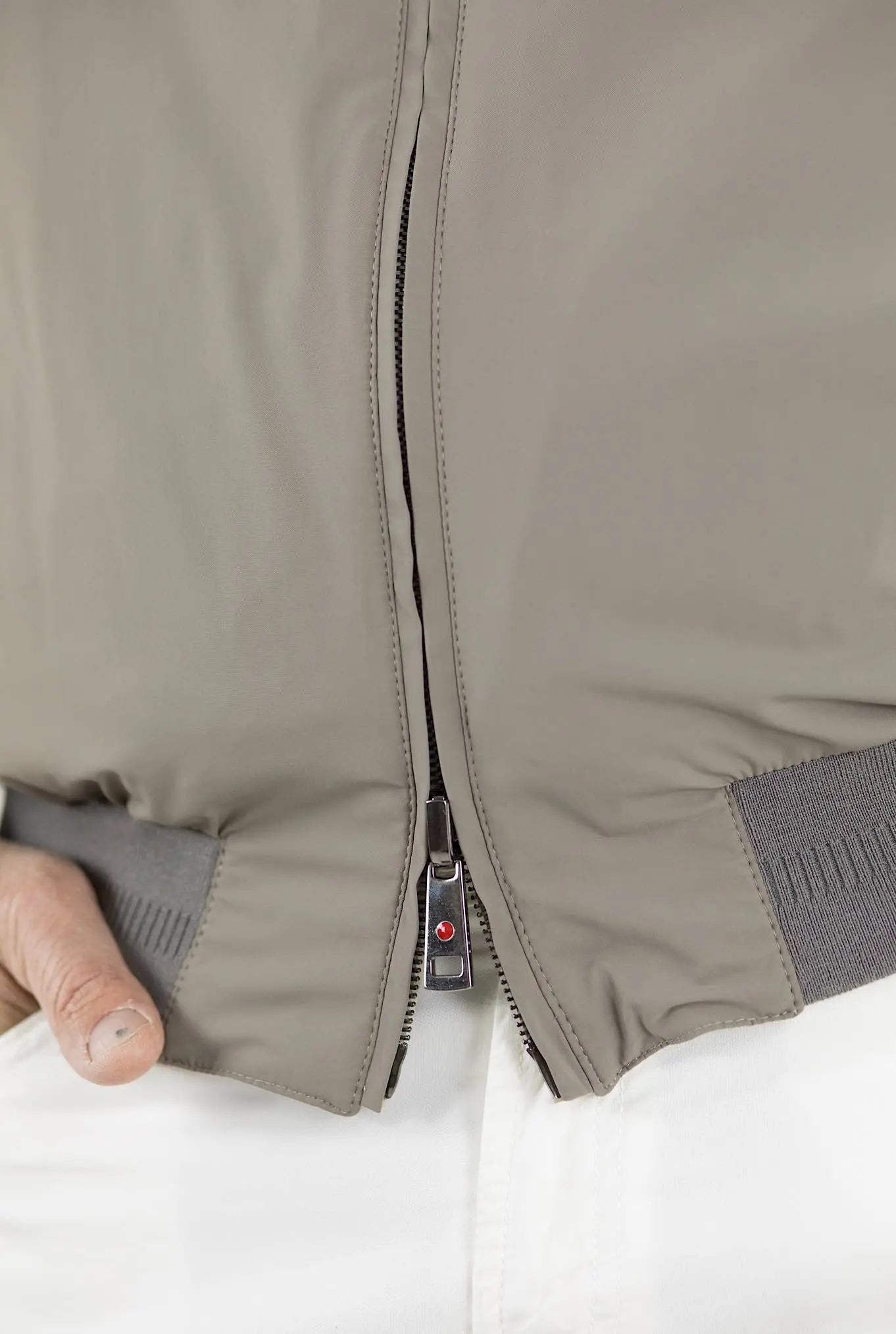 KIRED Giubbino Reversibile Tortora e Beige - Guarino Store