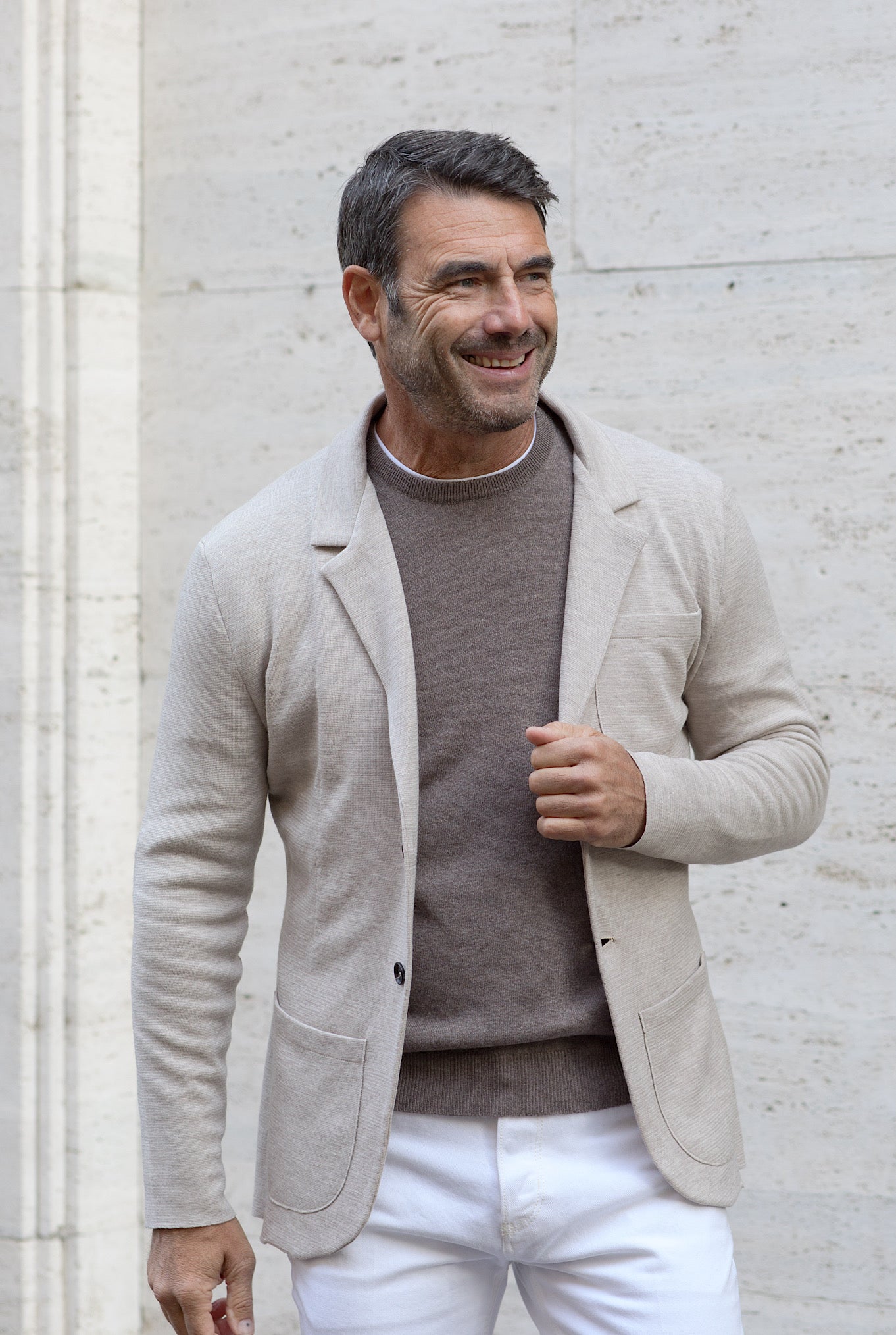 ISAIA Light Beige Wool