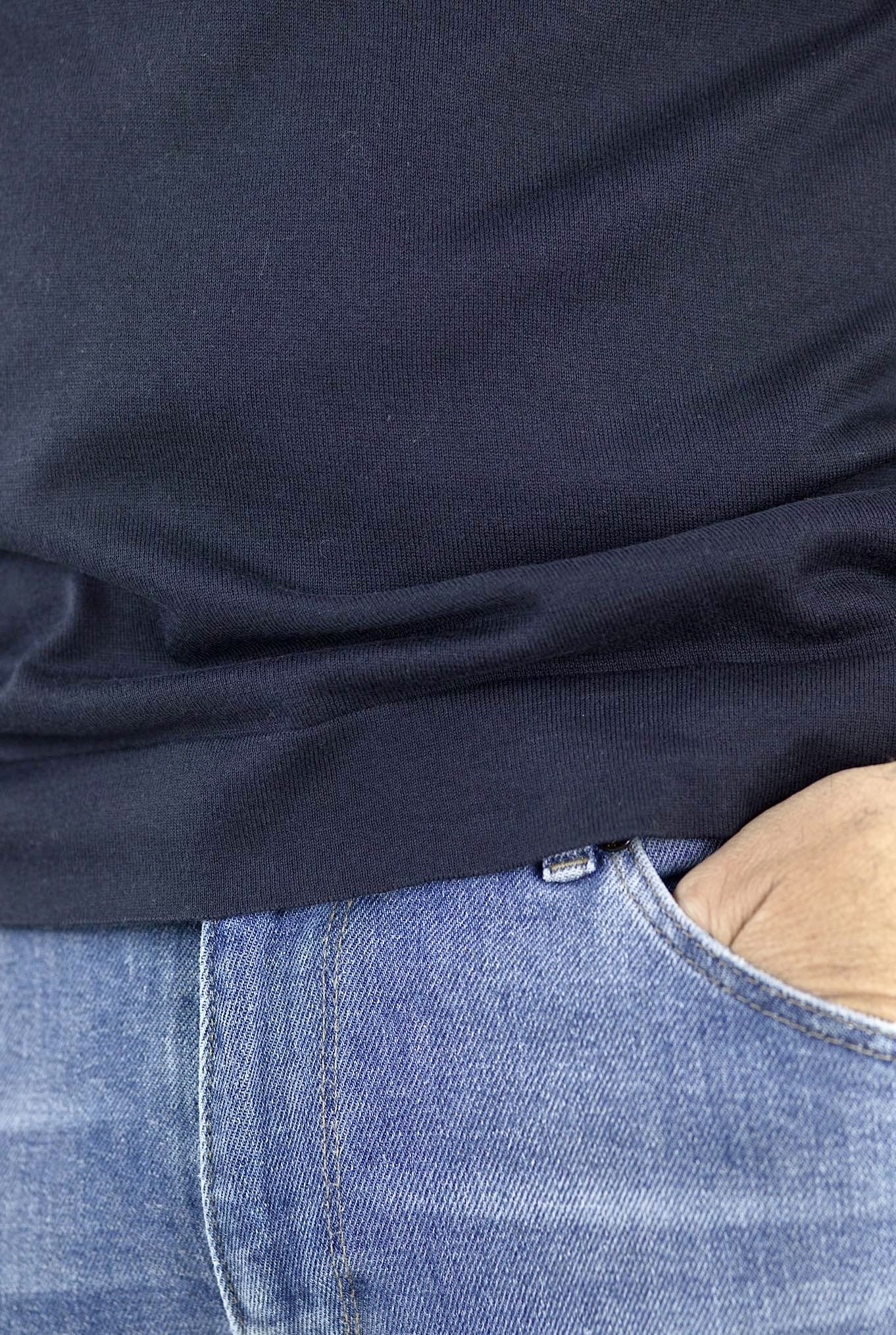 T-Shirt mod. Lorca Sea Island Cotton Blu Navy JOHN SMEDLEY