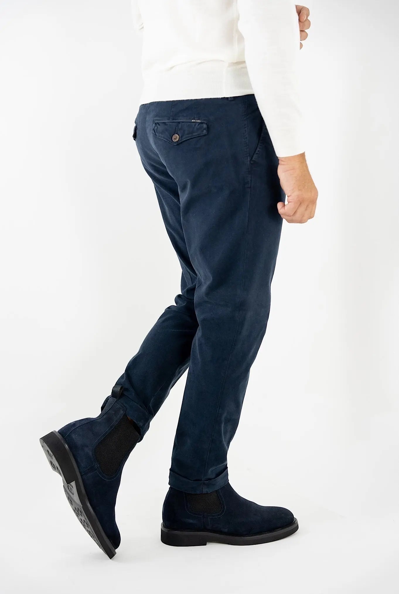 Pantaloni Fustagno Lavato Blu - Guarino Store
