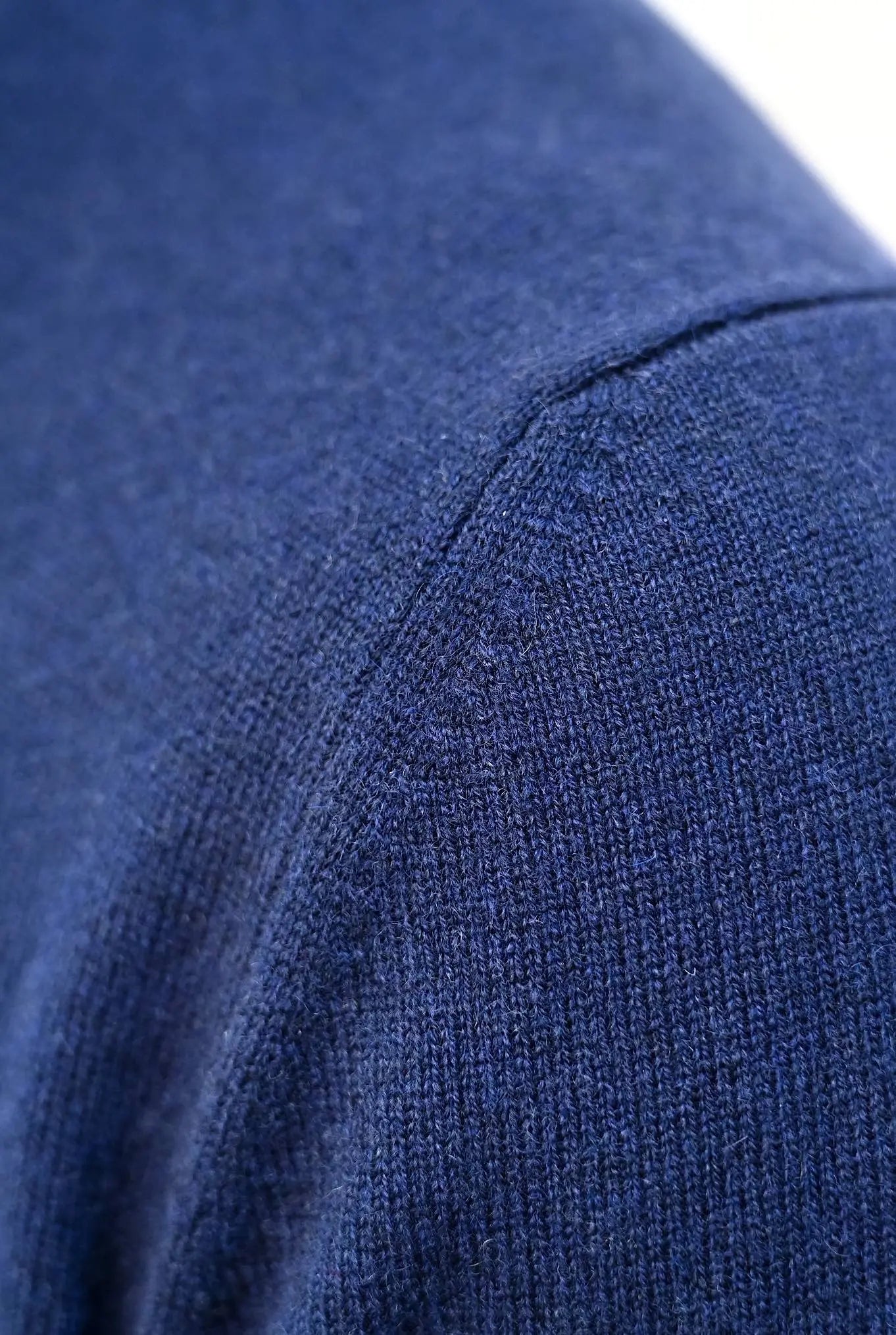 Pullover Cashmere Mezza Zip Blu Navy - Guarino Store