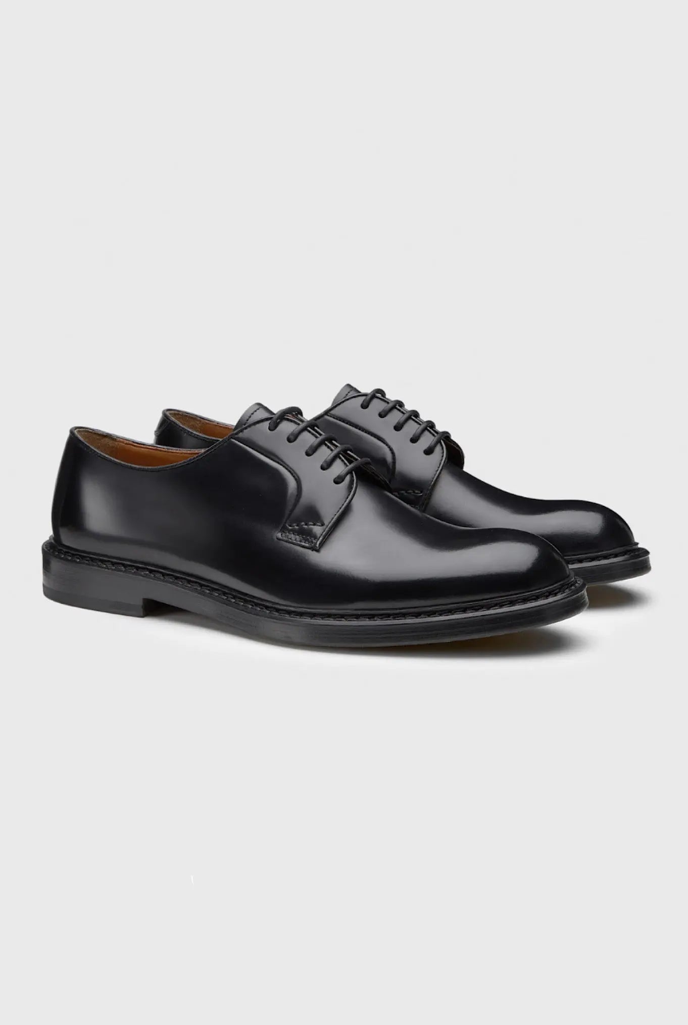 Stringate Derby Liscie Nere - Guarino Store