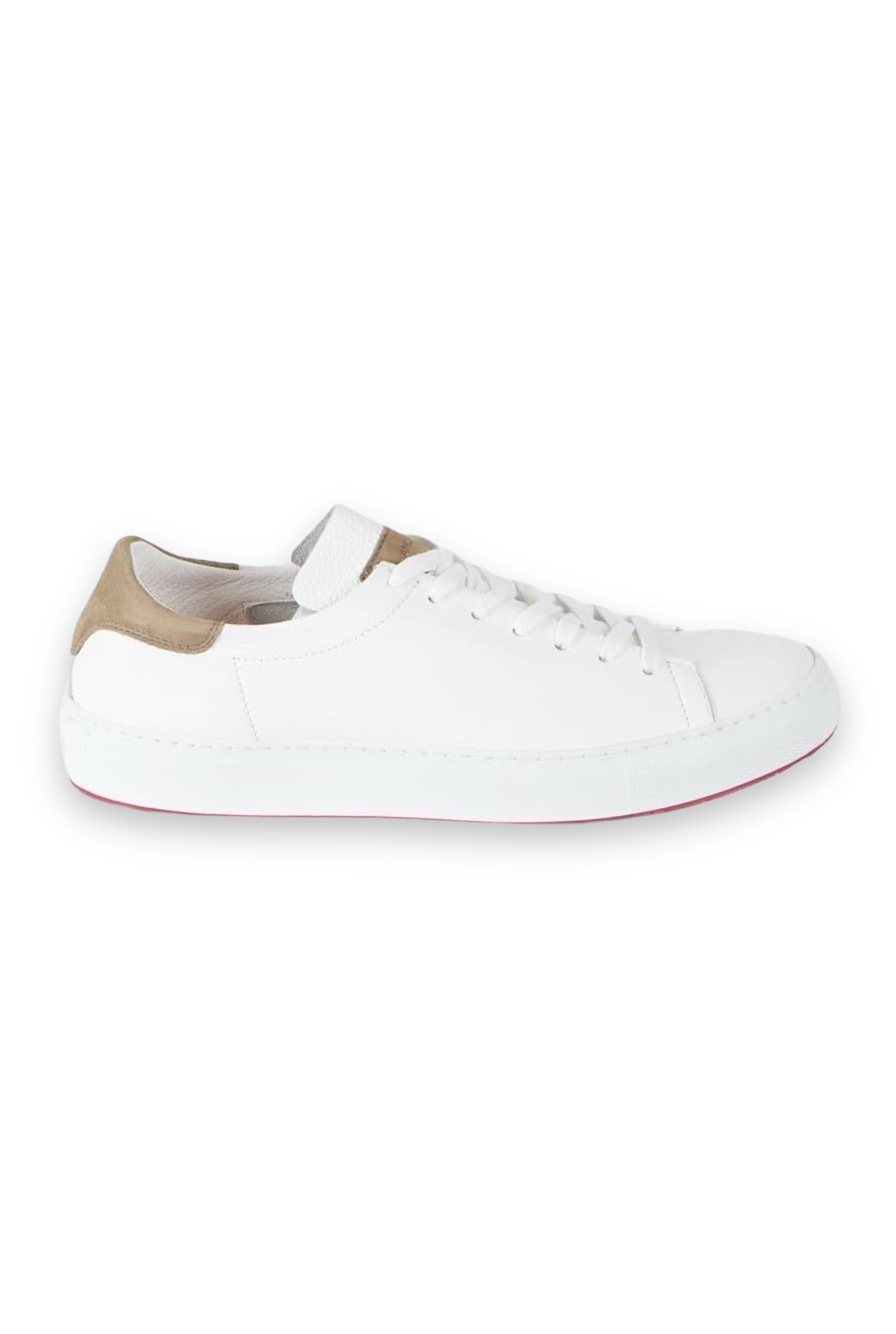 ANDREA VENTURA Sneakers Pelle Cervo Bianco Beige - Guarino Store