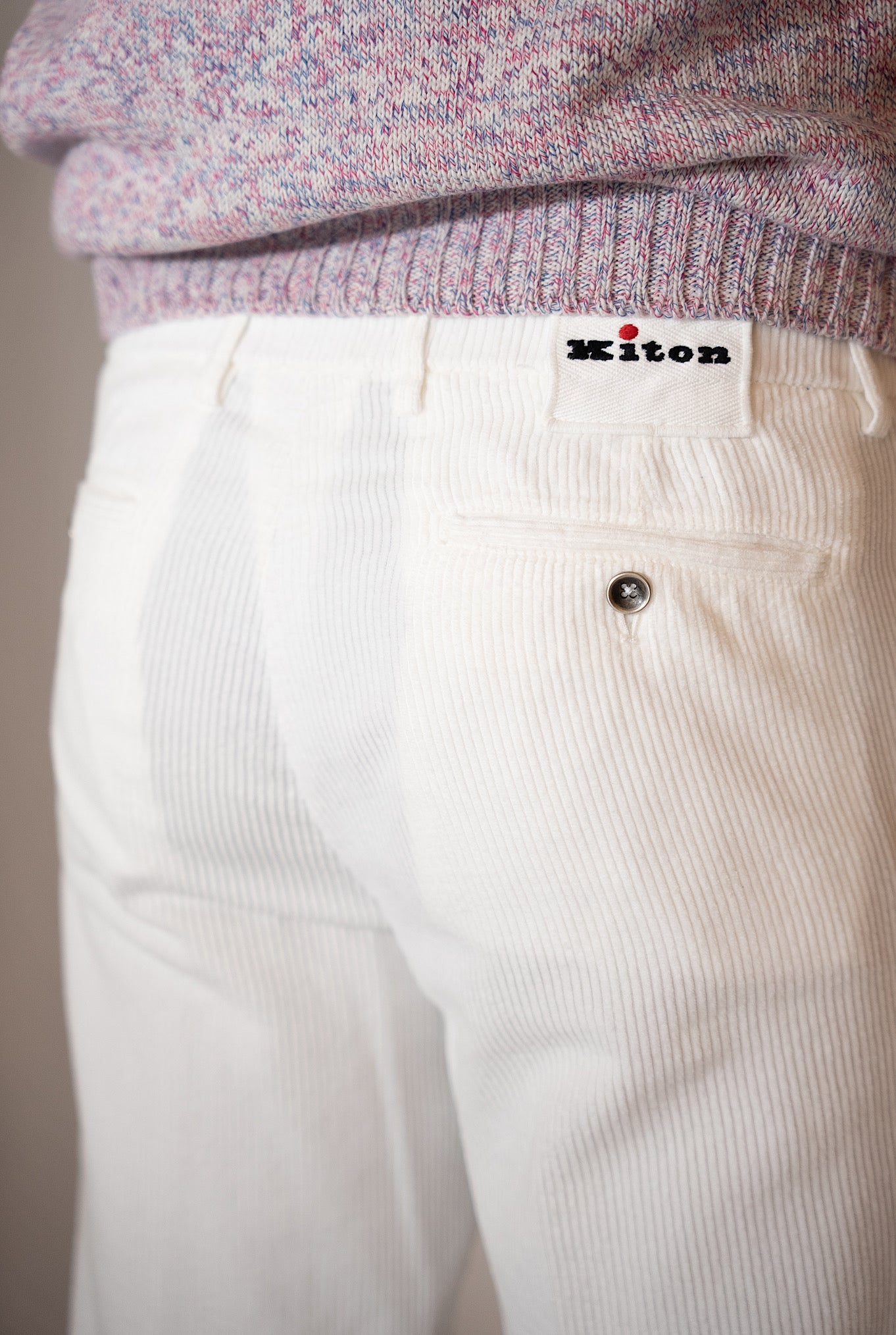 Pantaloni Velluto Bianco - Guarino Store