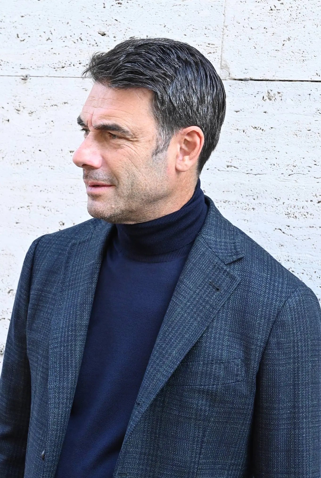 Giacca Galles Lana Seta Verde - Guarino Store
