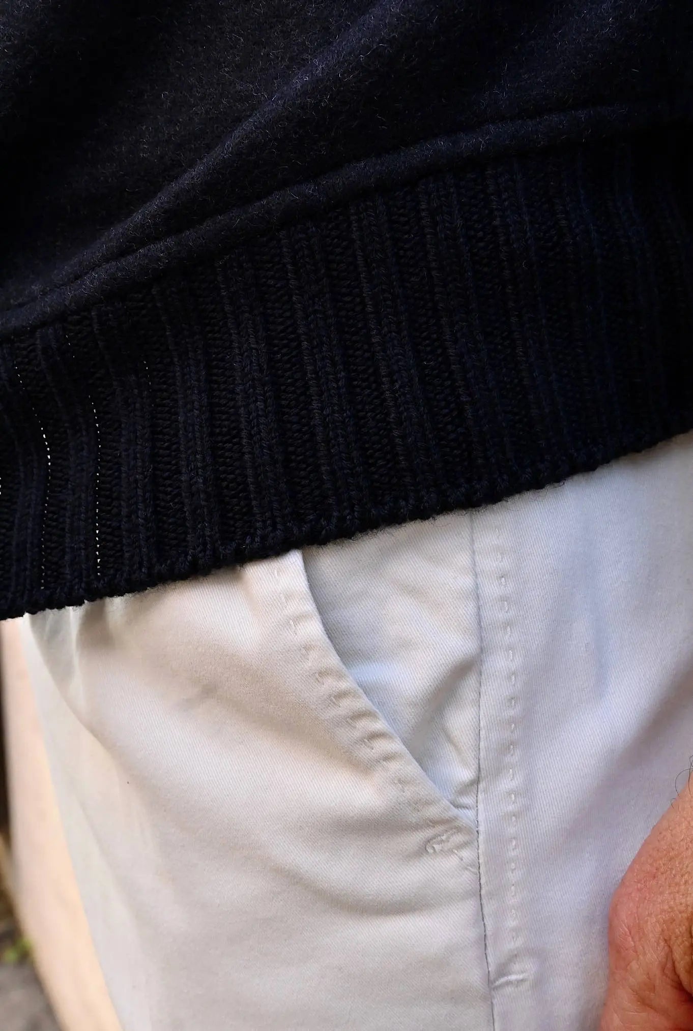 Giubbino in Jersey Cashmere Blu - Guarino Store